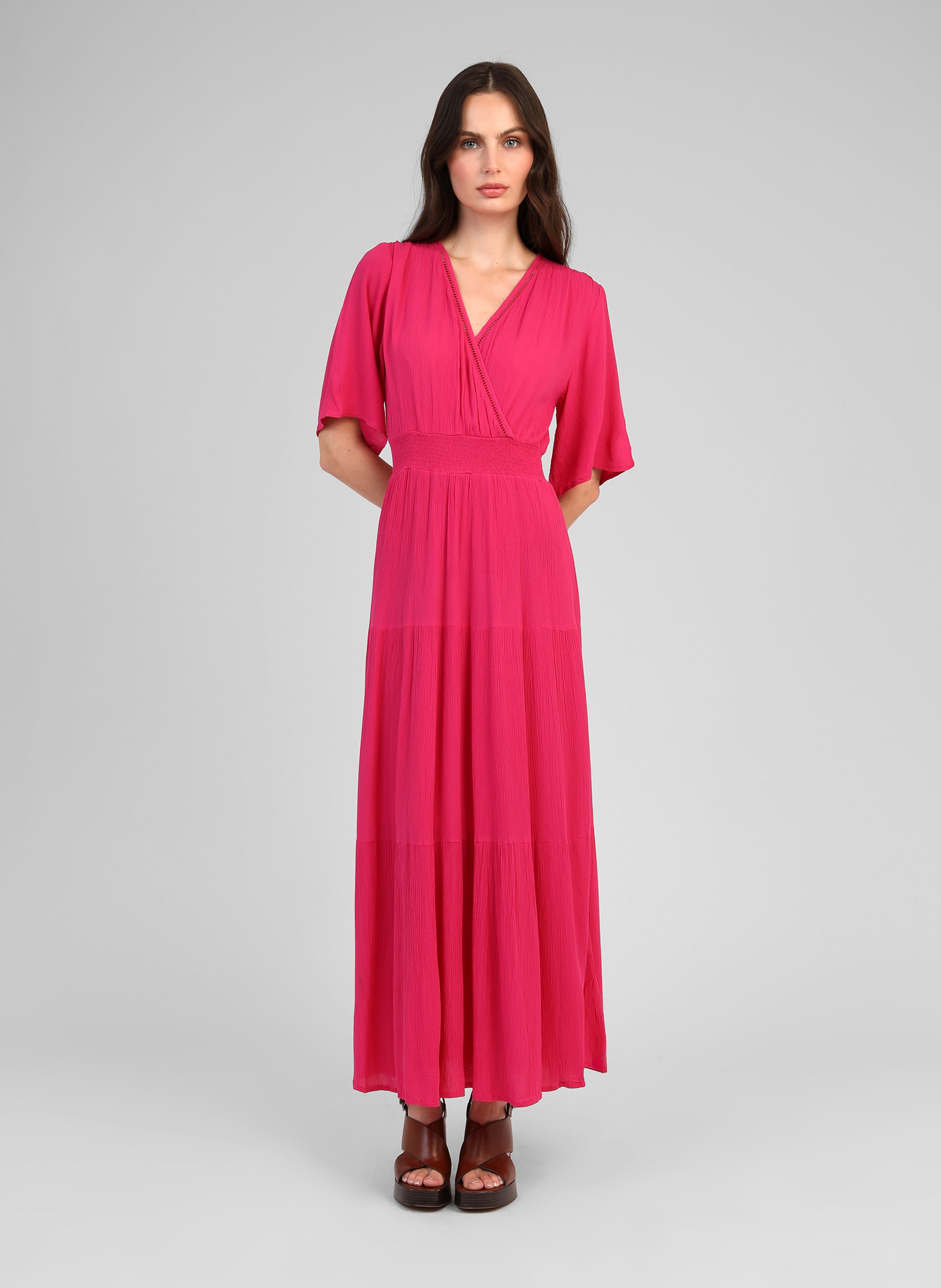 ROBE LONGUE OSUNCHALA fuchsia