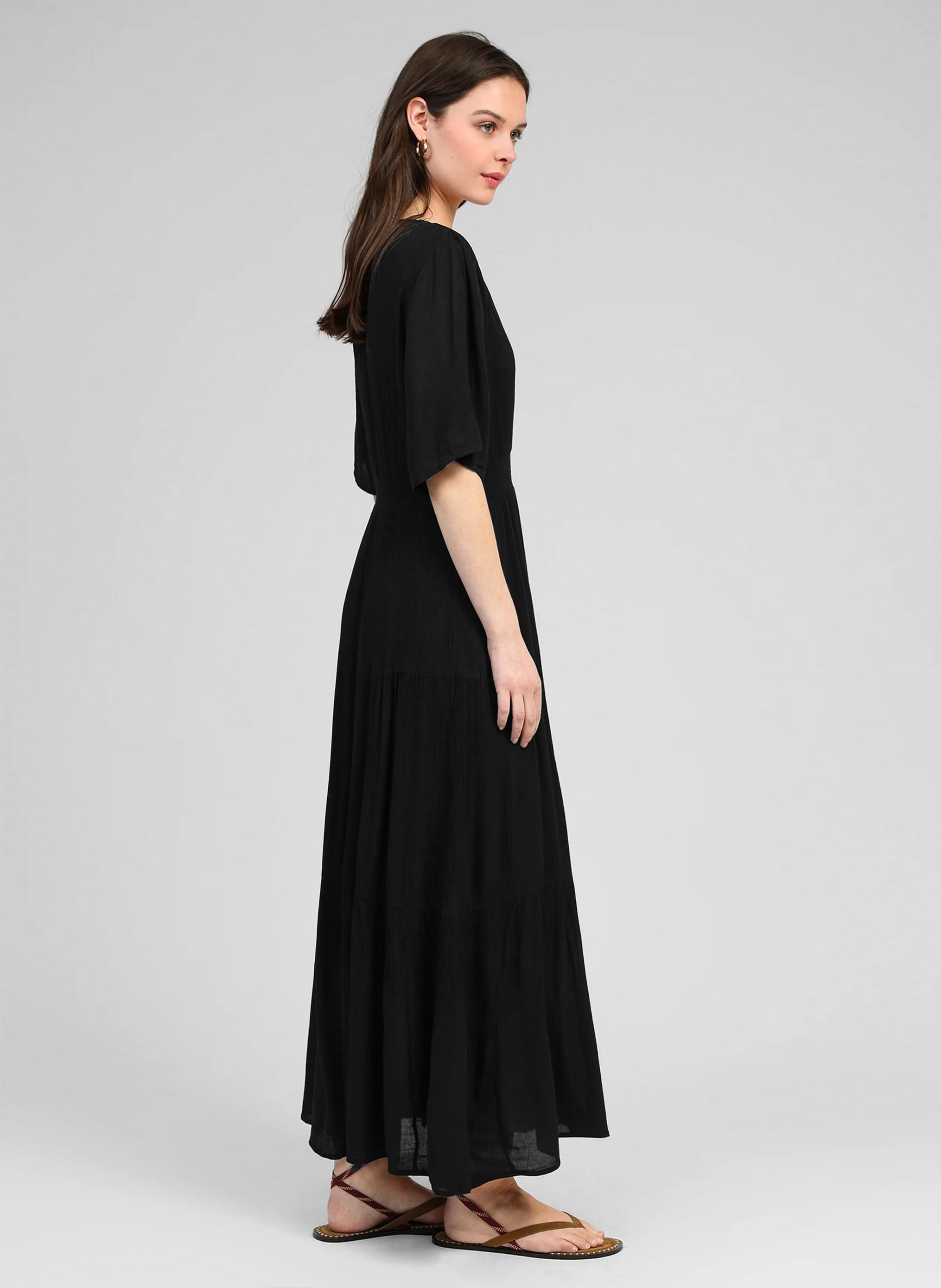 ROBE LONGUE OSUNCHALA noir