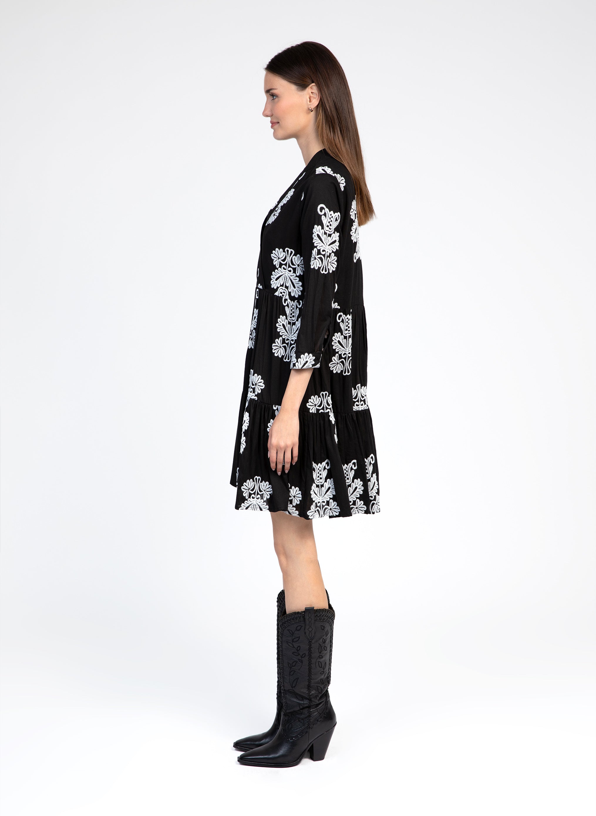 ROBE COURTE OVIANNA noir