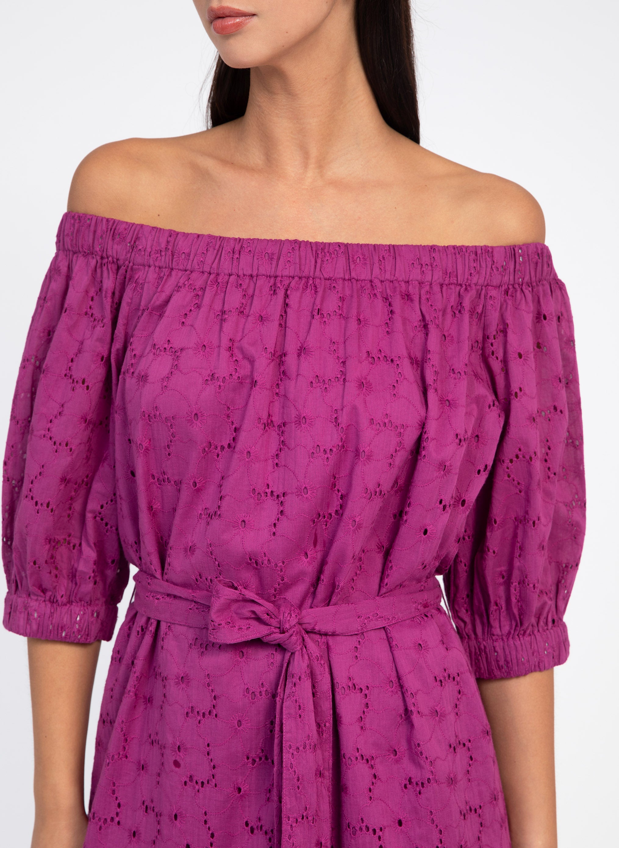 OVIANY SHORT DRESS in violet