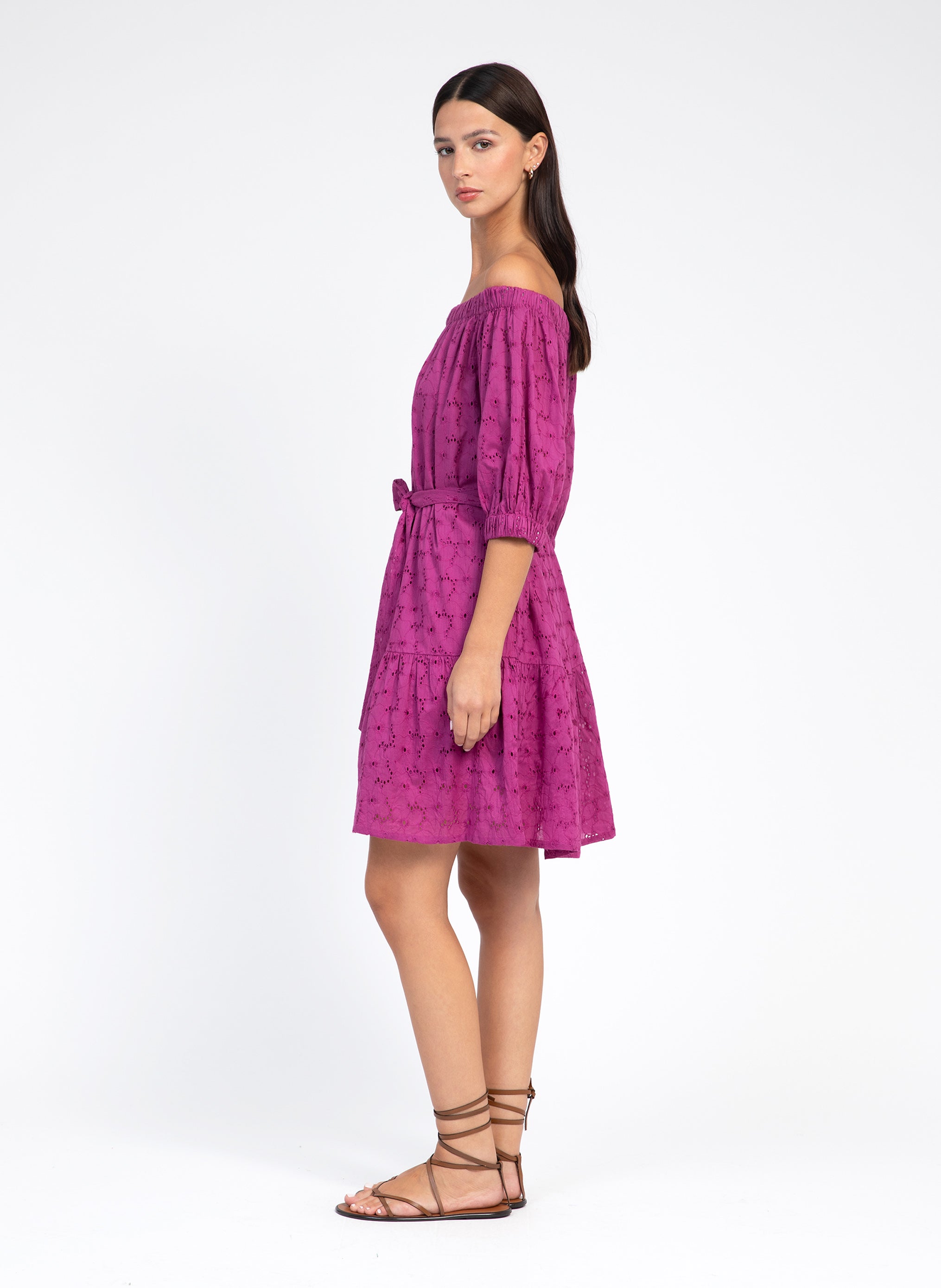 OVIANY SHORT DRESS in violet