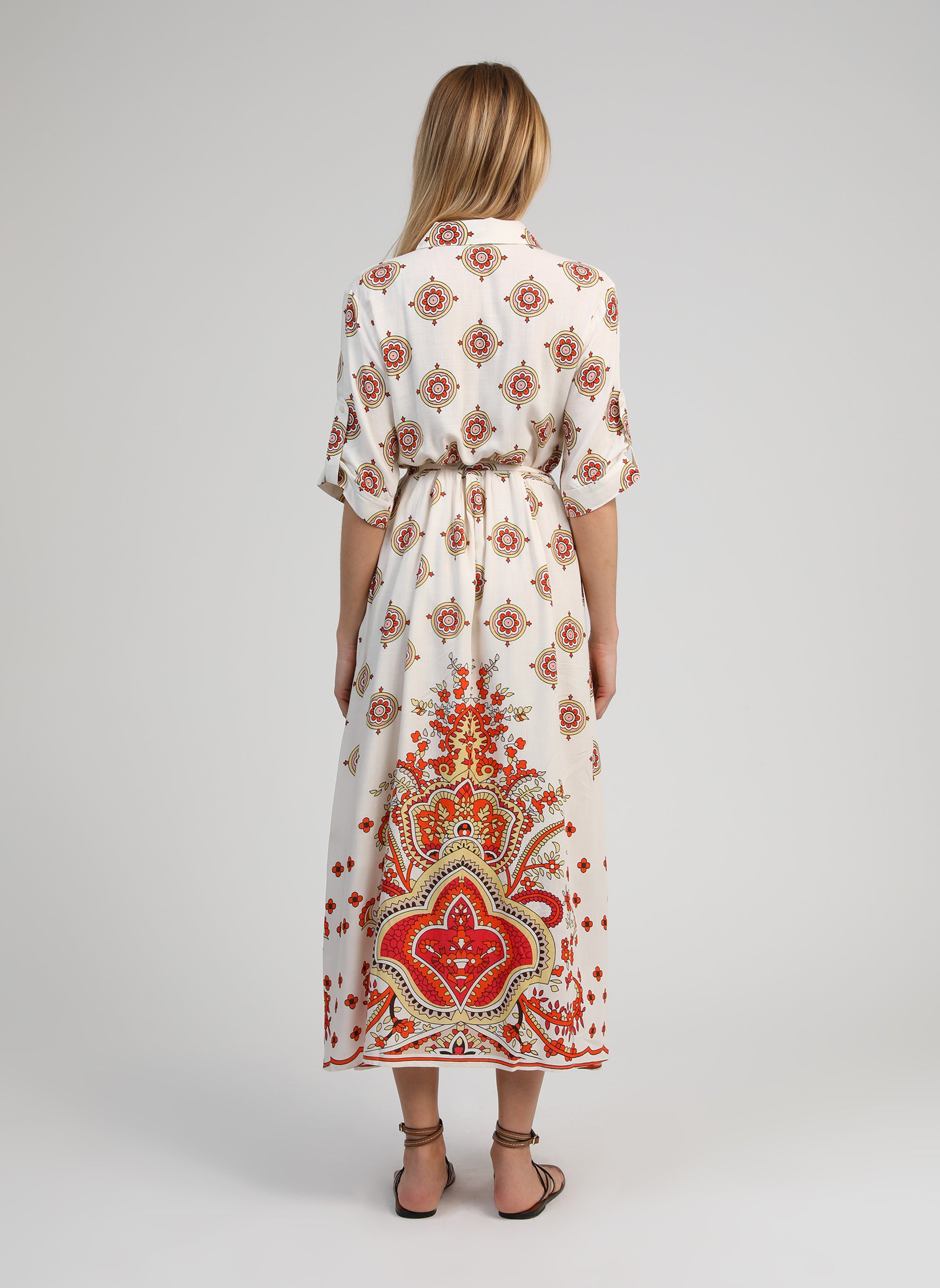 ROBE LONGUE OVINTALA diwan orange