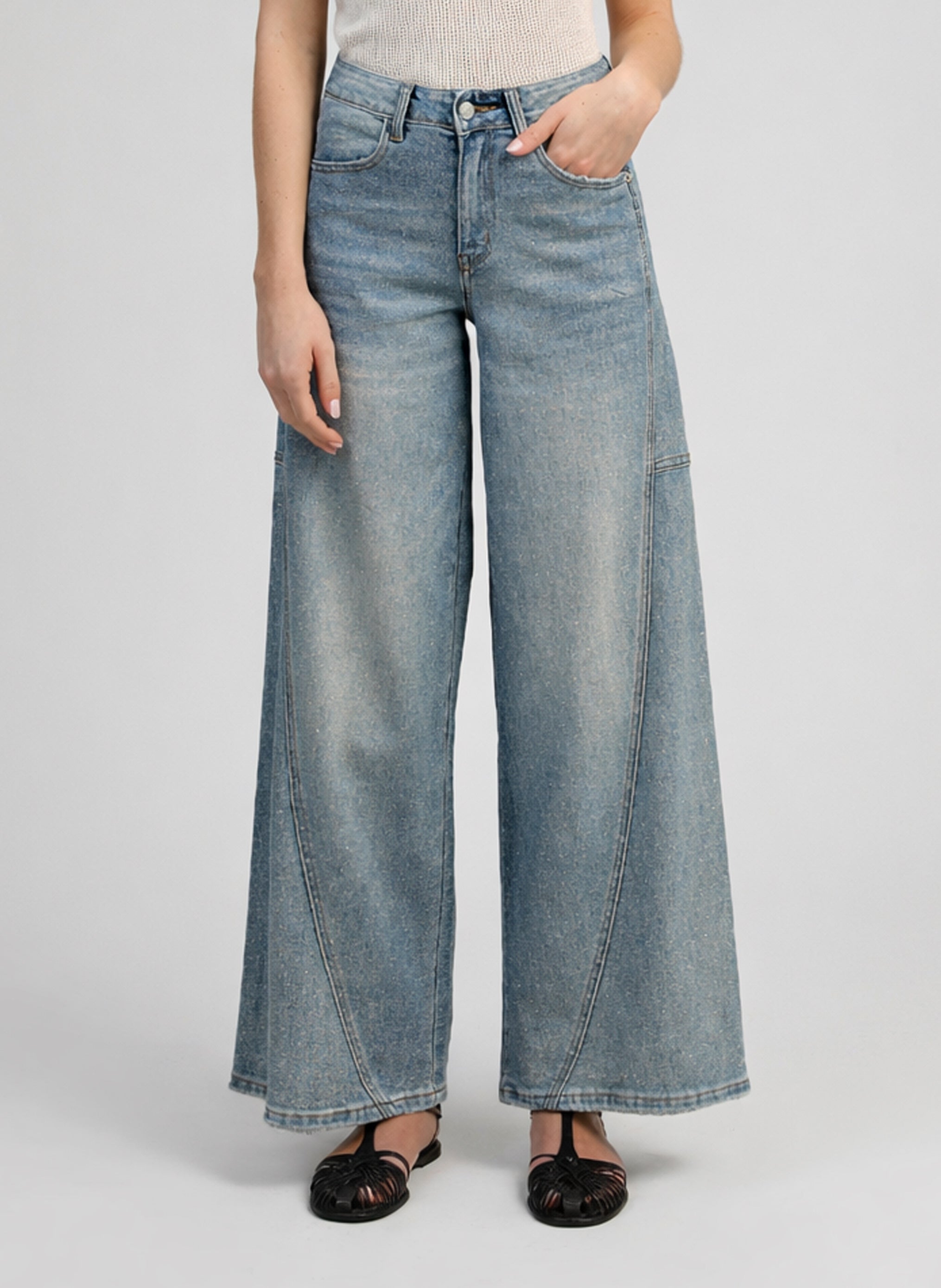 PANTALON PALIDE bleu