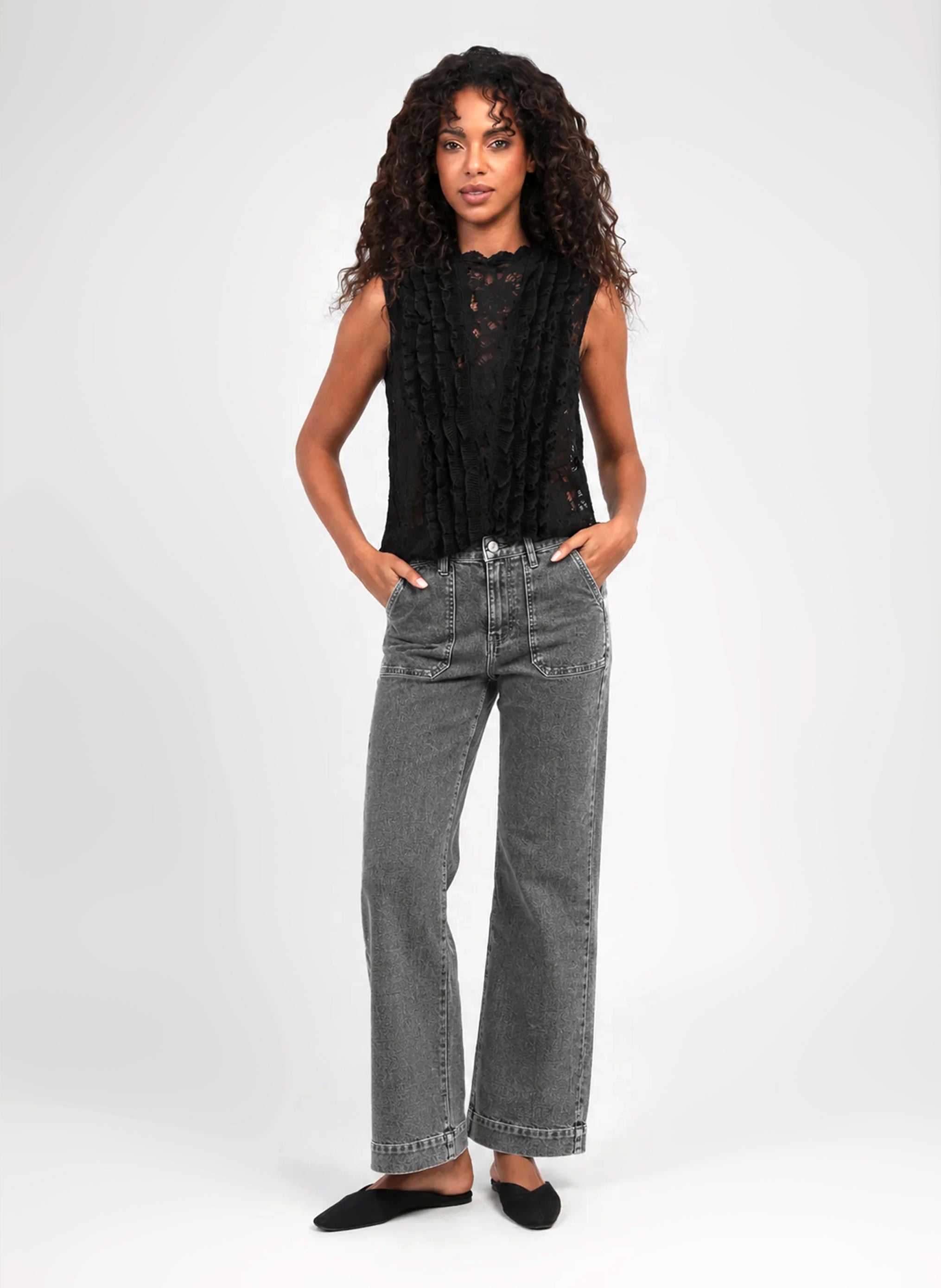 PANTALON PARMY JEAN anthracite