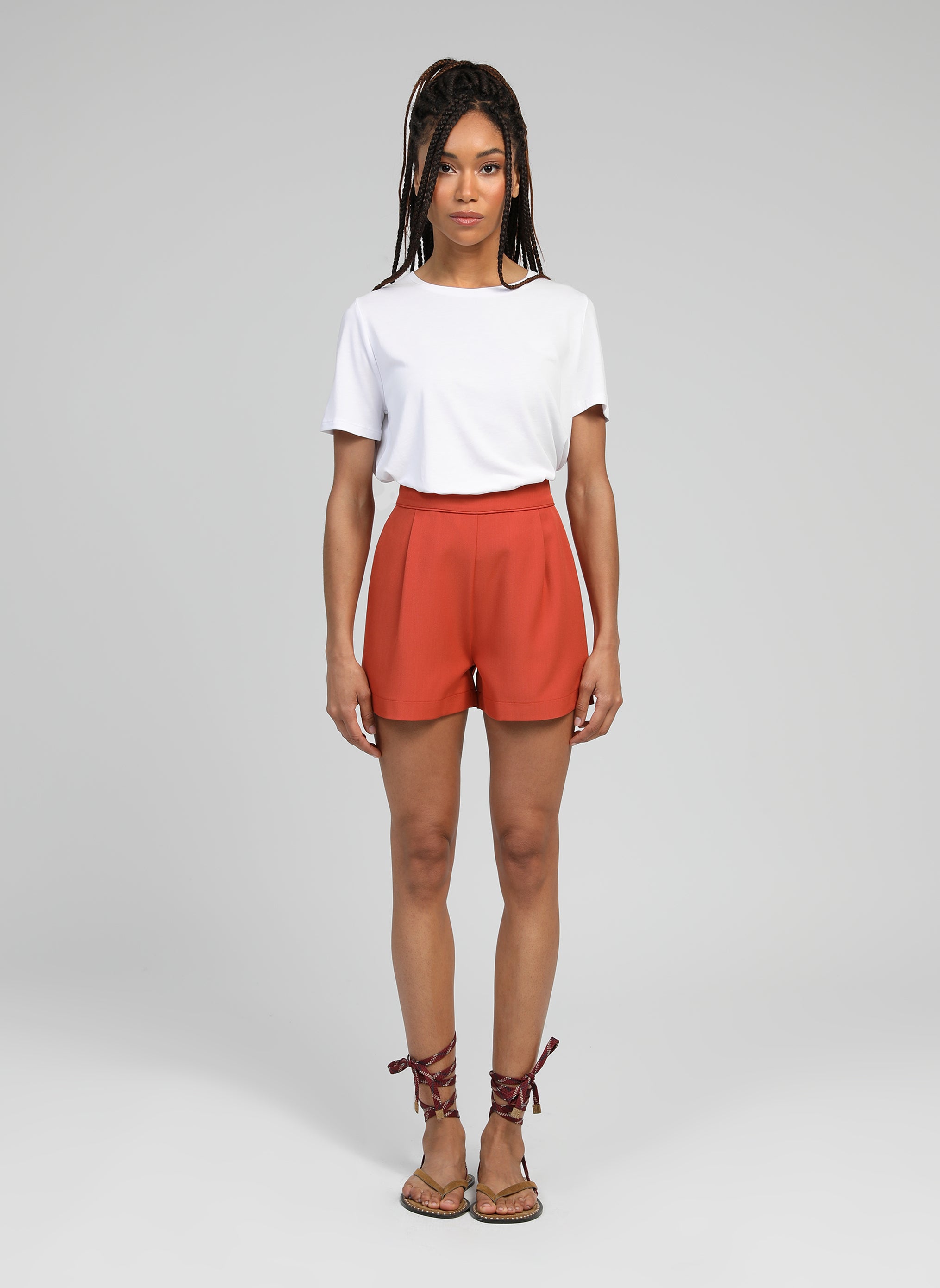 SHORT PAVANA terracotta