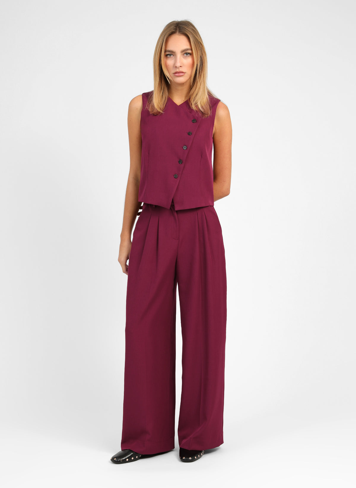 PANTALONES PEMY color frambuesa