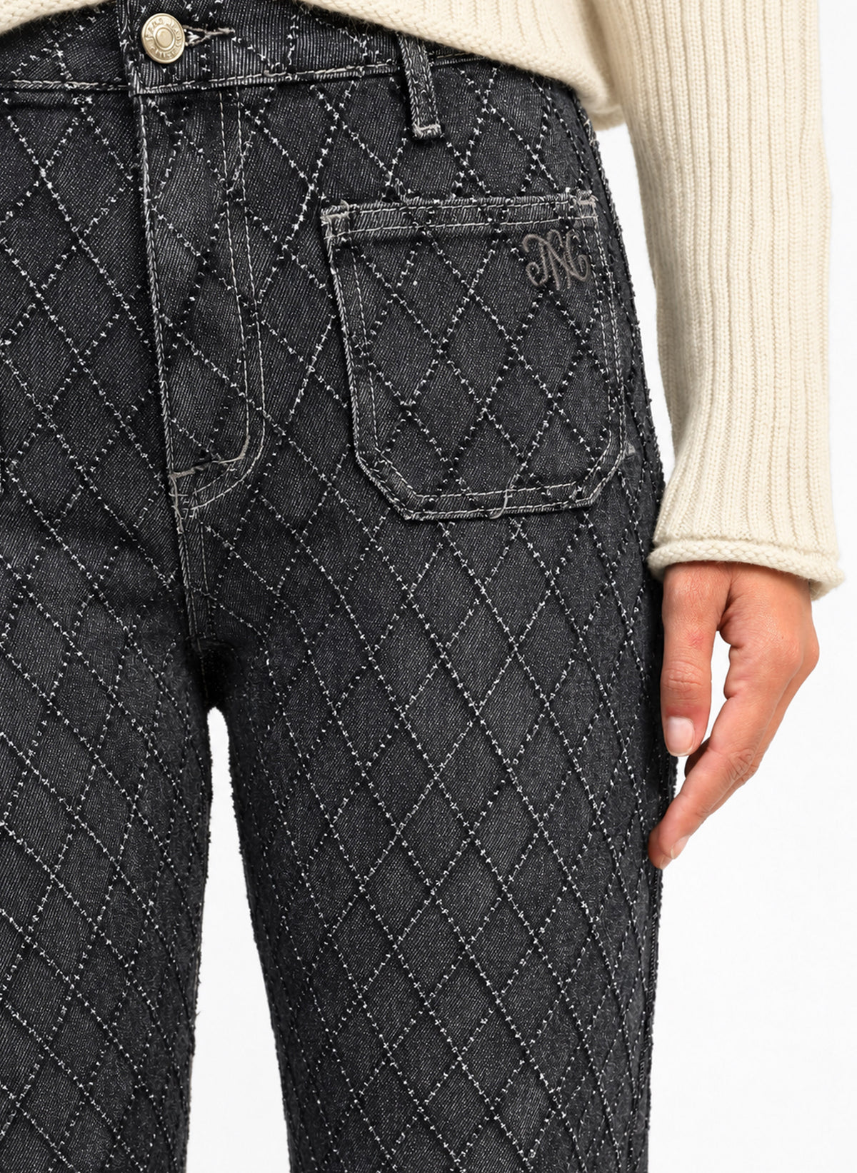PANTALON PICROISE gris foncé