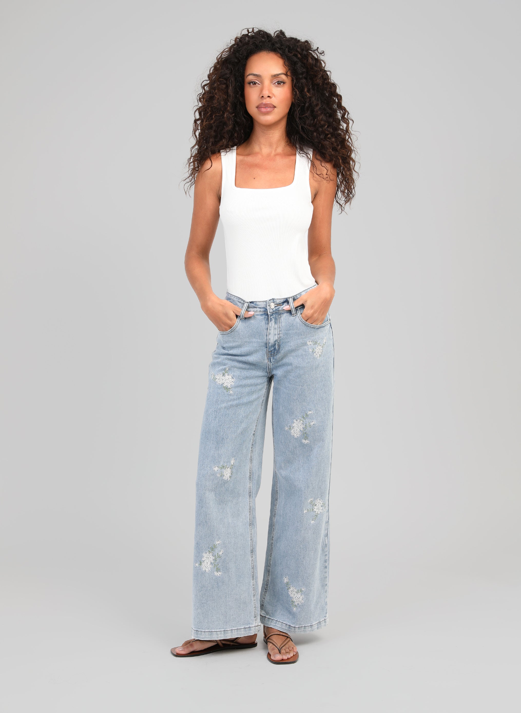 PANTALON PAFLI bleu
