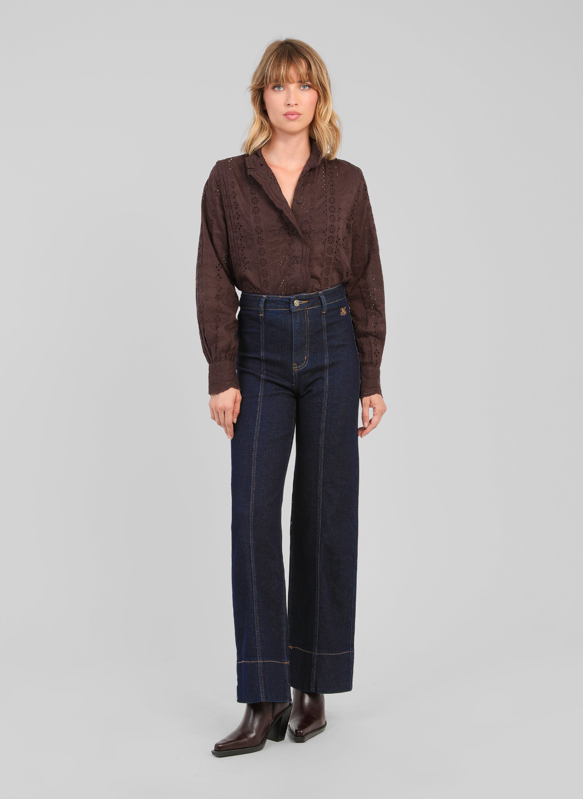 PANTALON PIPLIS JEAN brut