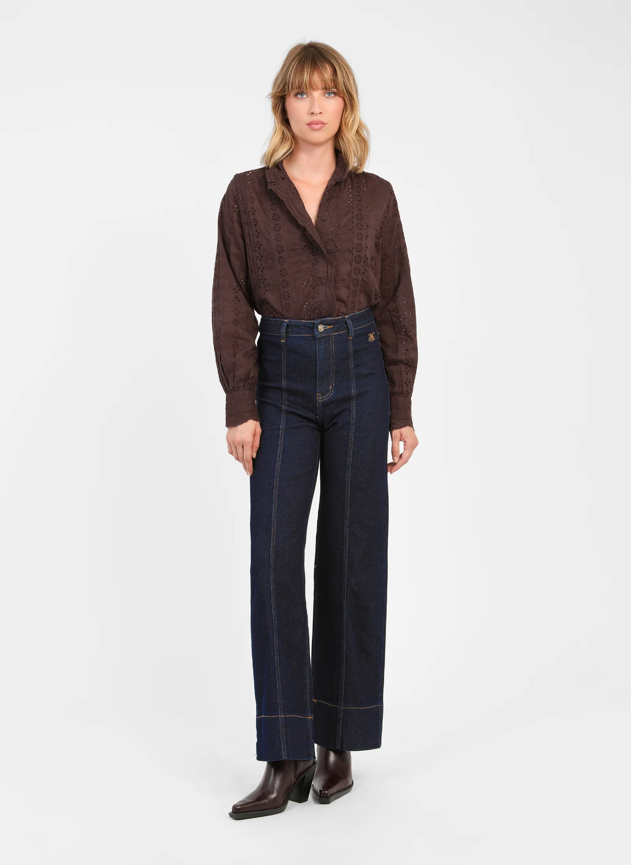 PANTALON PIPLIS JEAN brut