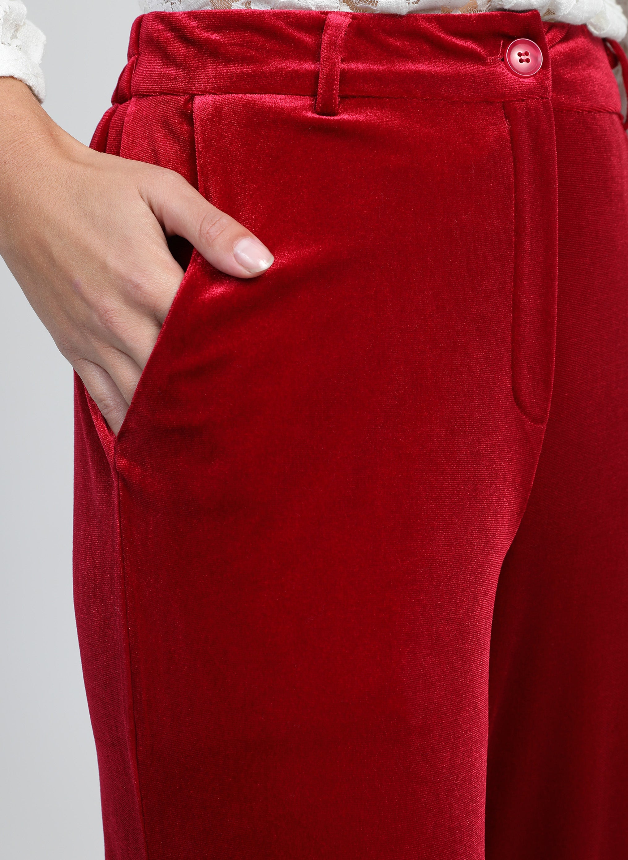 PANTALON PONTALENE rouge