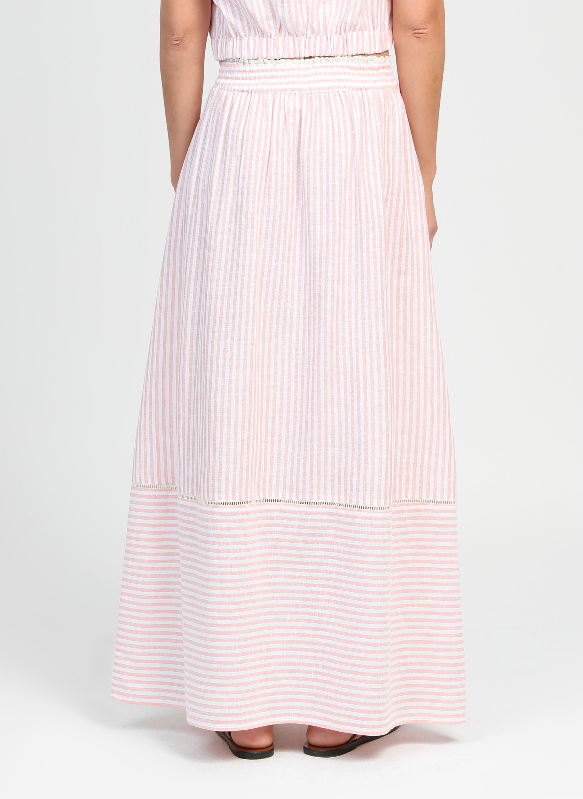 JUPE MIDI RALYTA corail