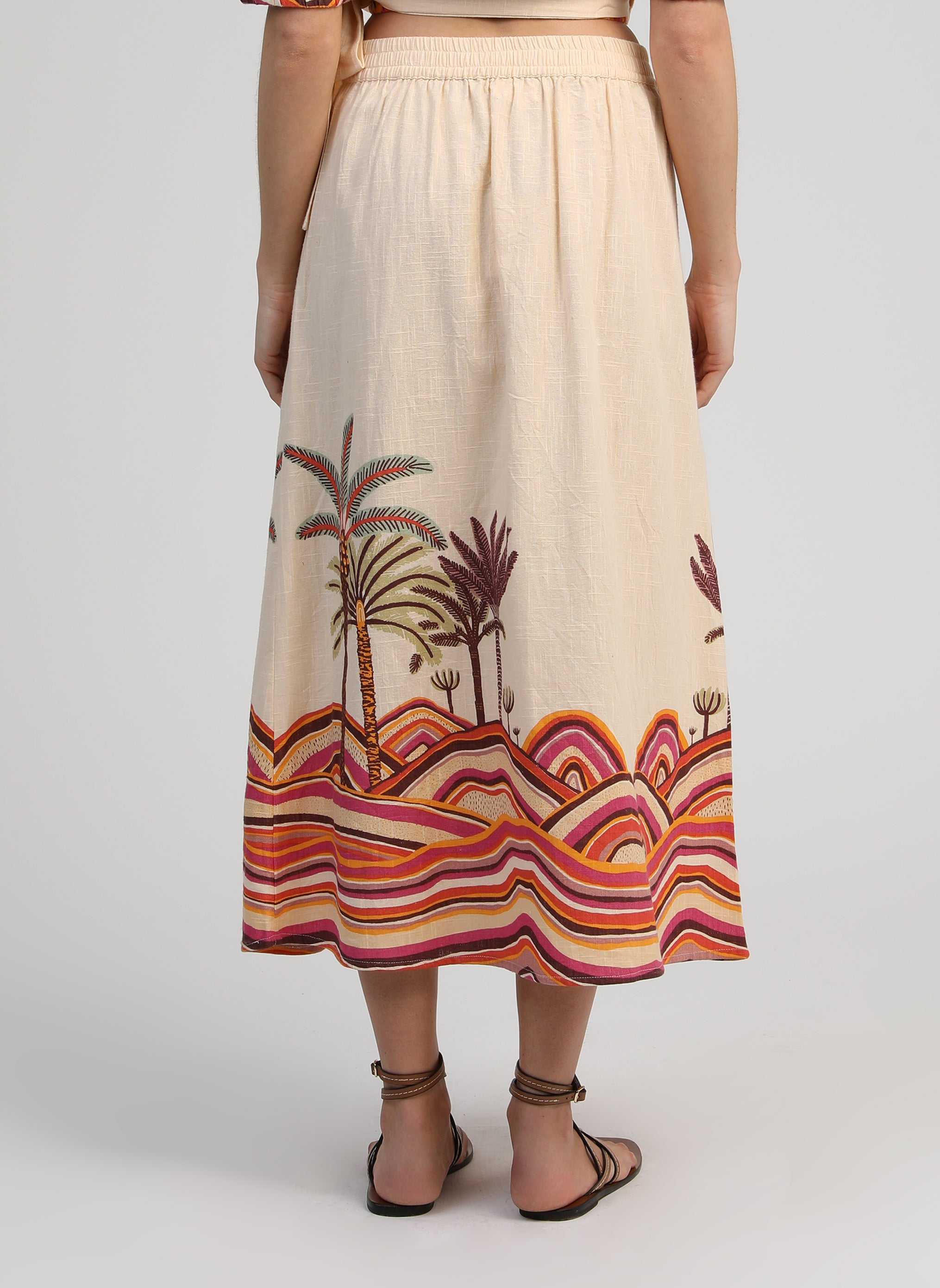 JUPE LONGUE RAMIRO palmyre rose