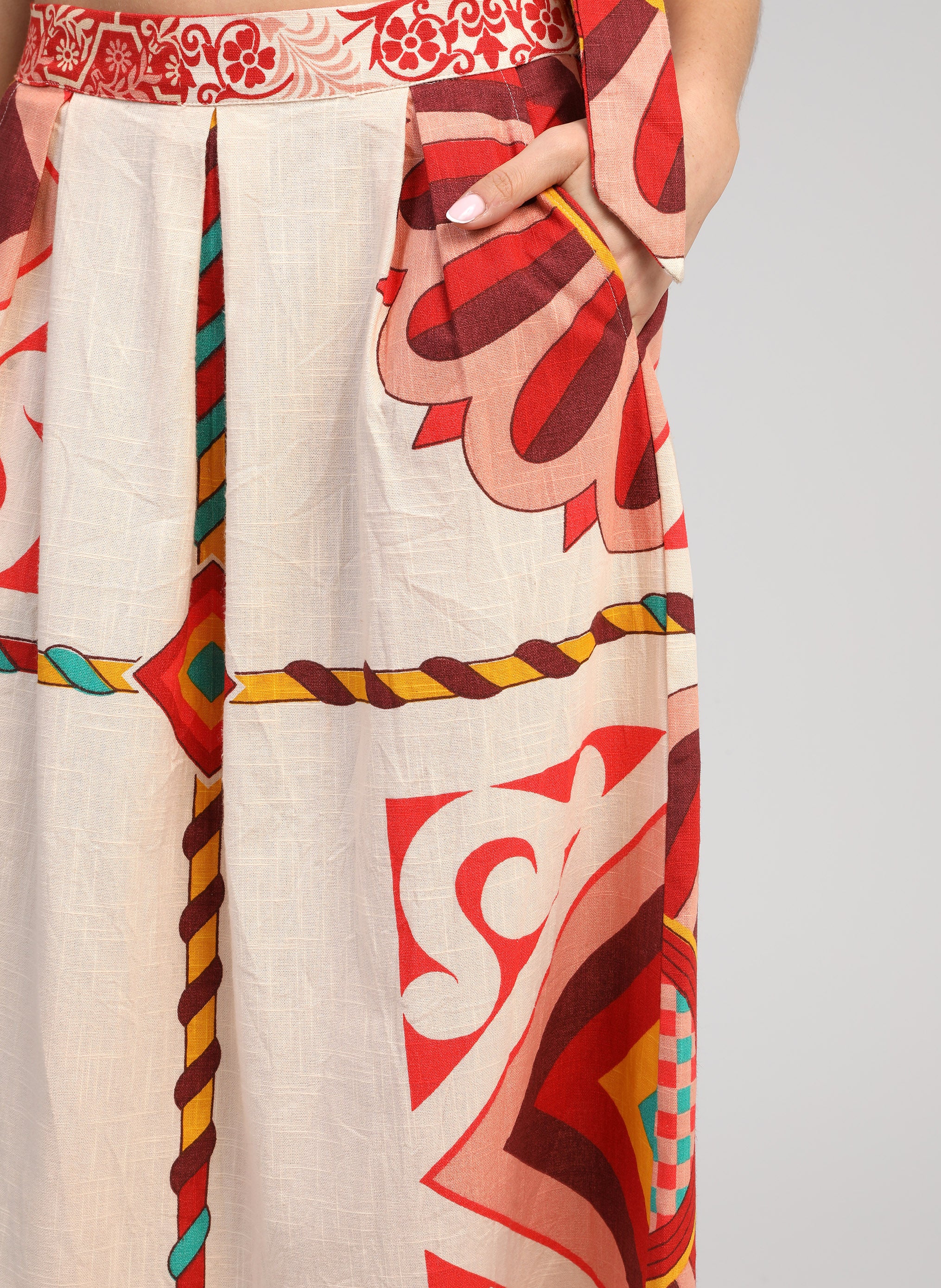 JUPE LONGUE RAMIRO olia ecru