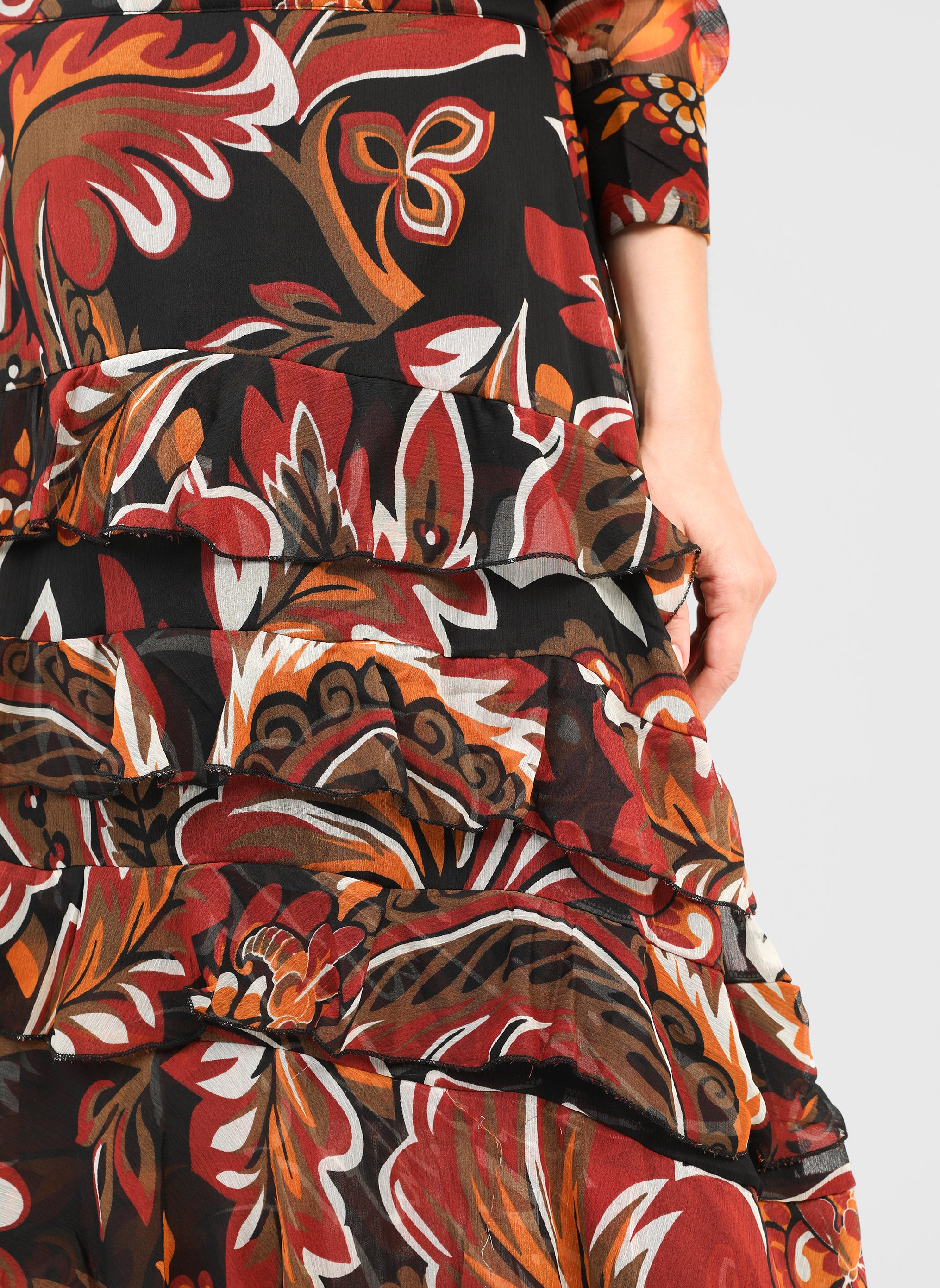 JUPE LONGUE RASHELYNA tosca noir