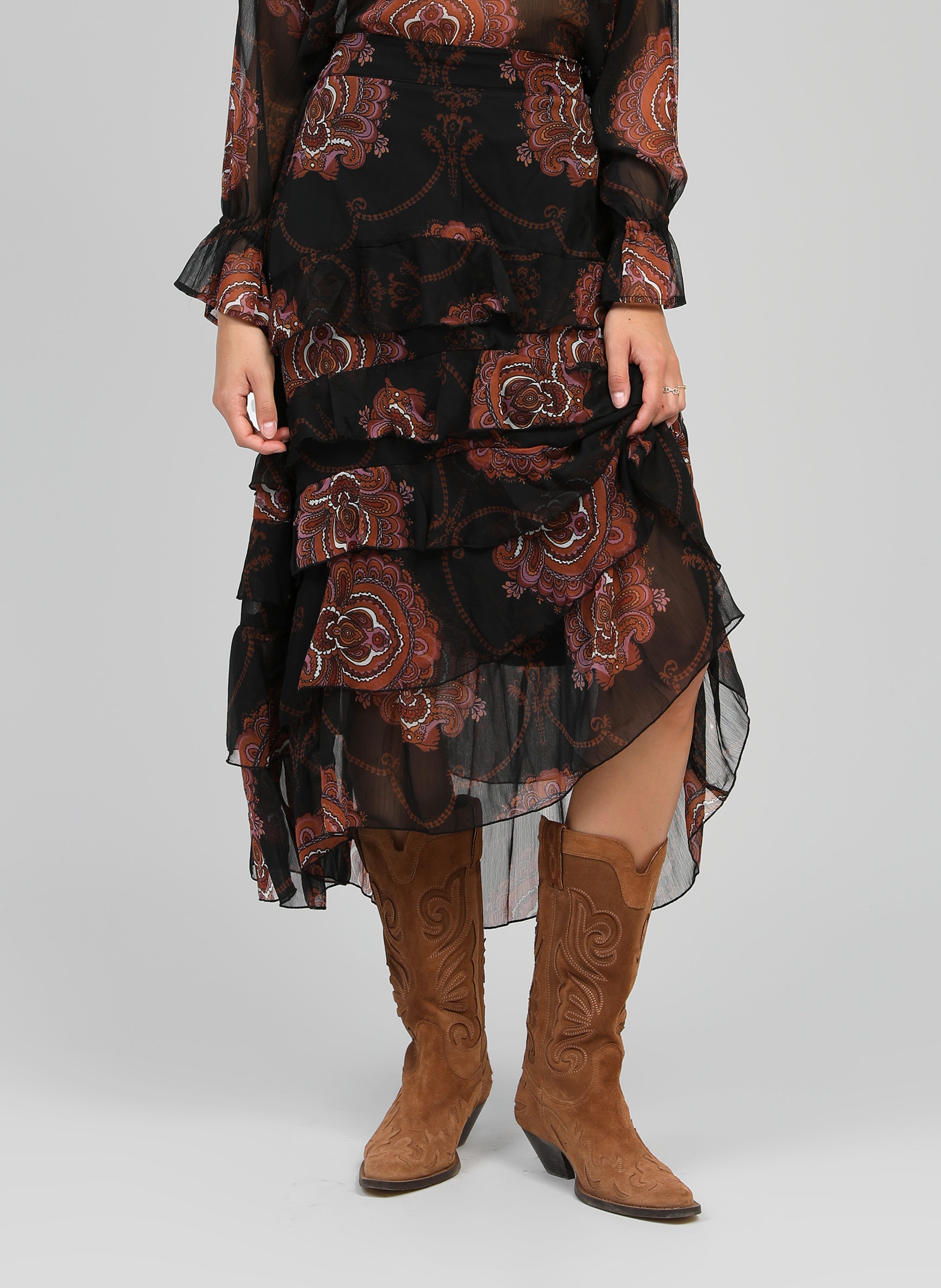 LONG SKIRT RASHELY bohemia black