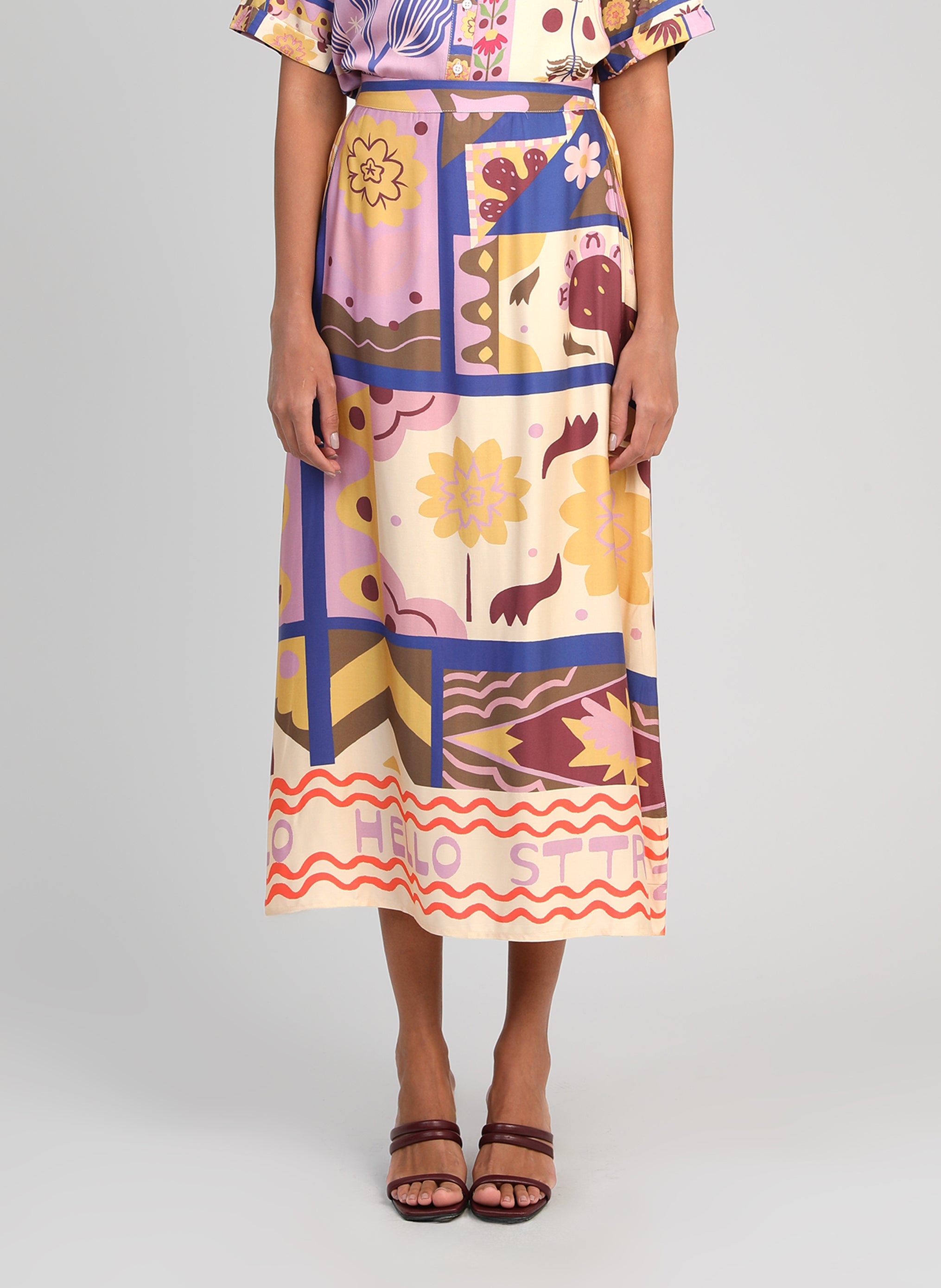 JUPE MIDI RIVILA multi