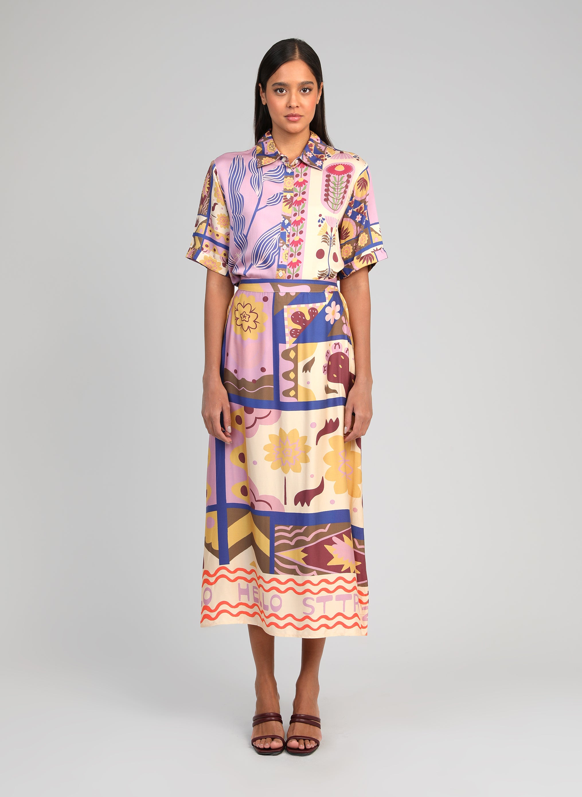 JUPE MIDI RIVILA multi