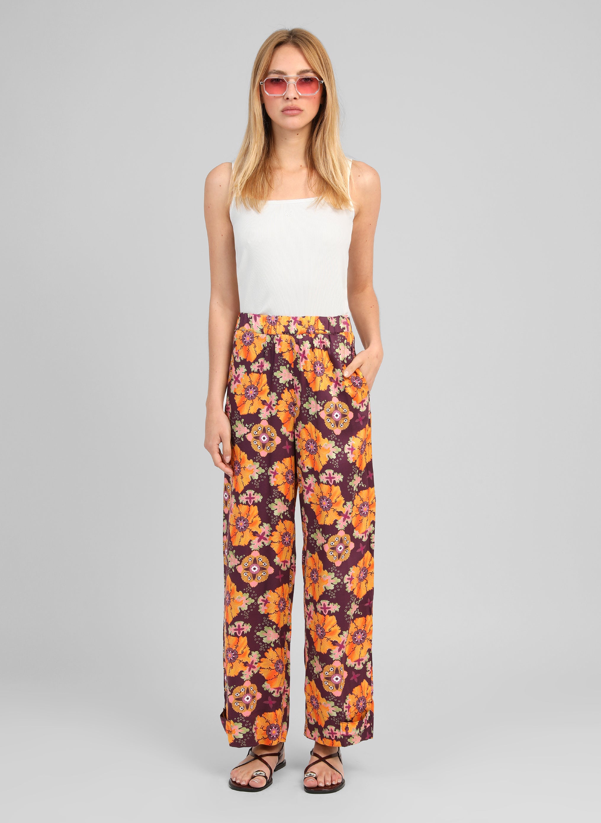 PANTALON ROZENA mandalia violine