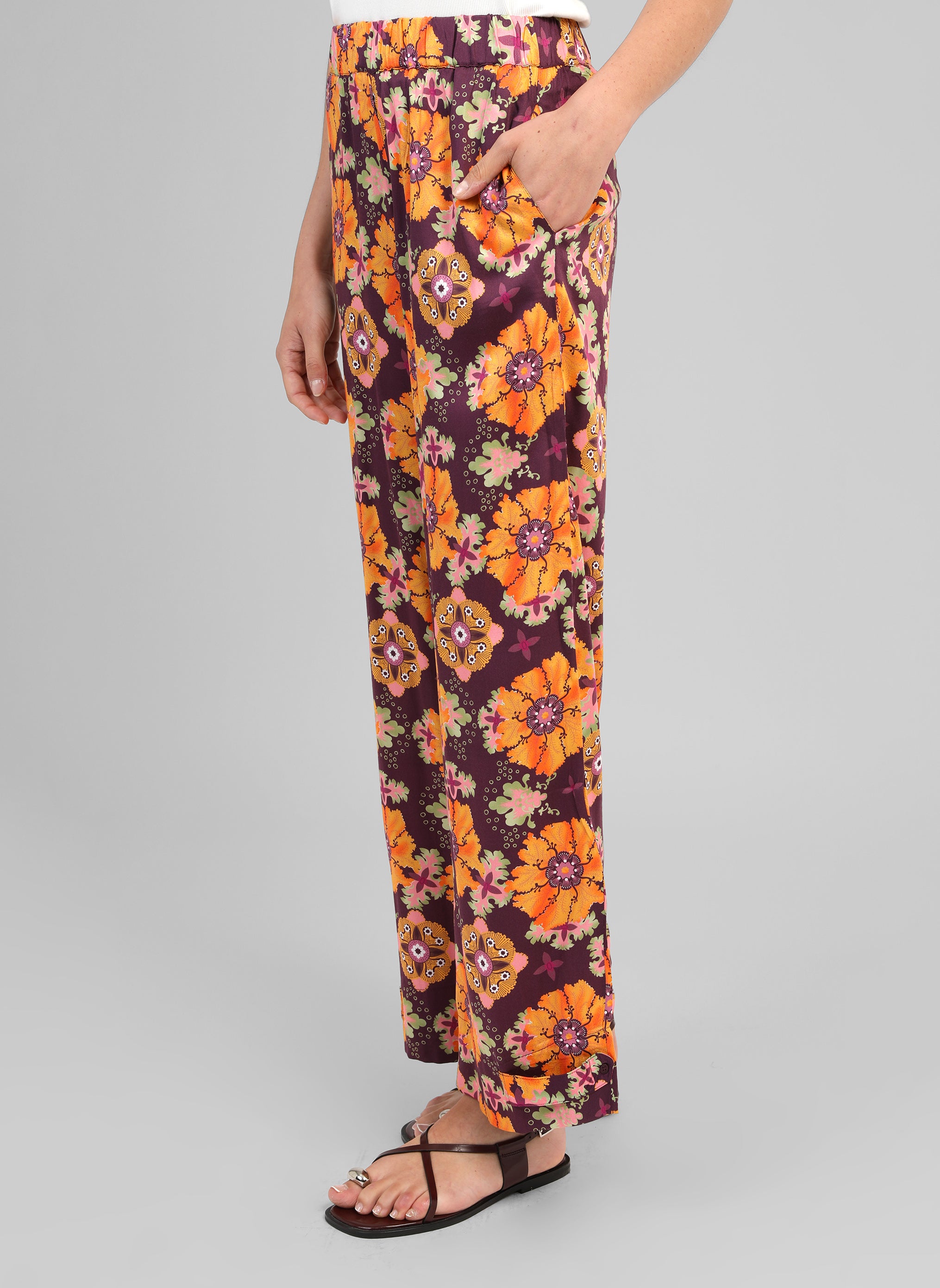 PANTALON ROZENA mandalia violine