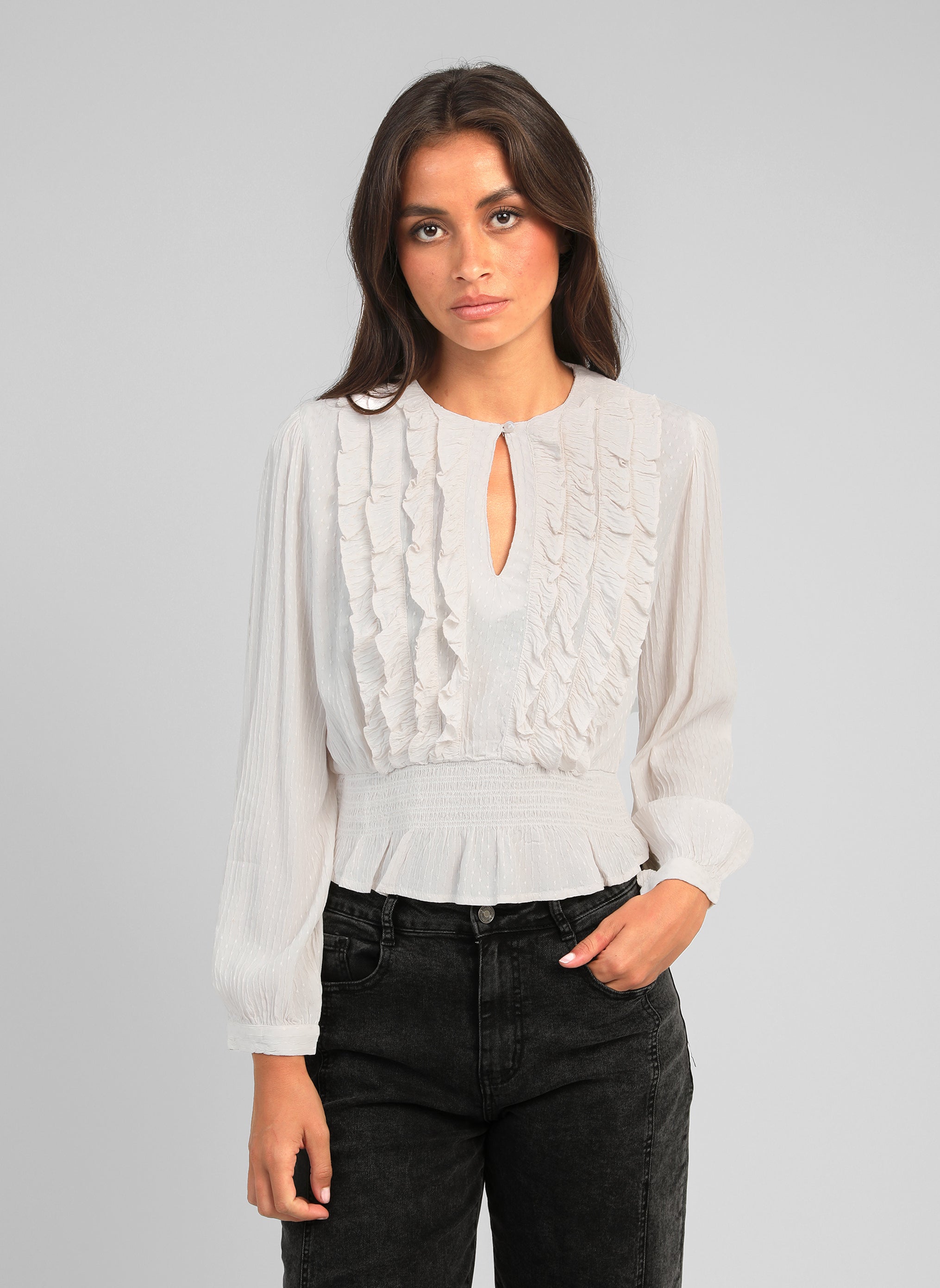 BLOUSE SADIANE ecru