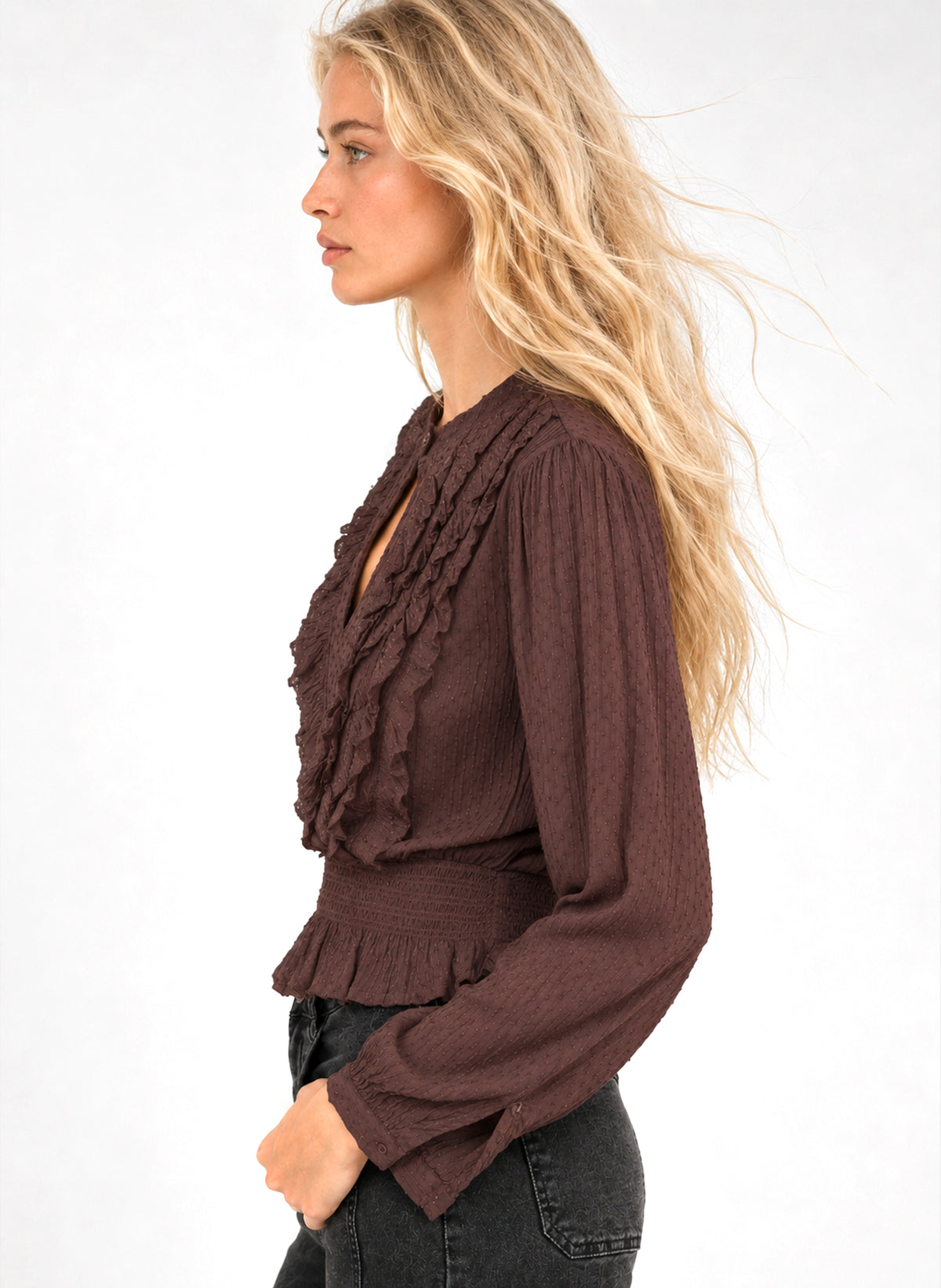 BLUSA SADIANE marrón