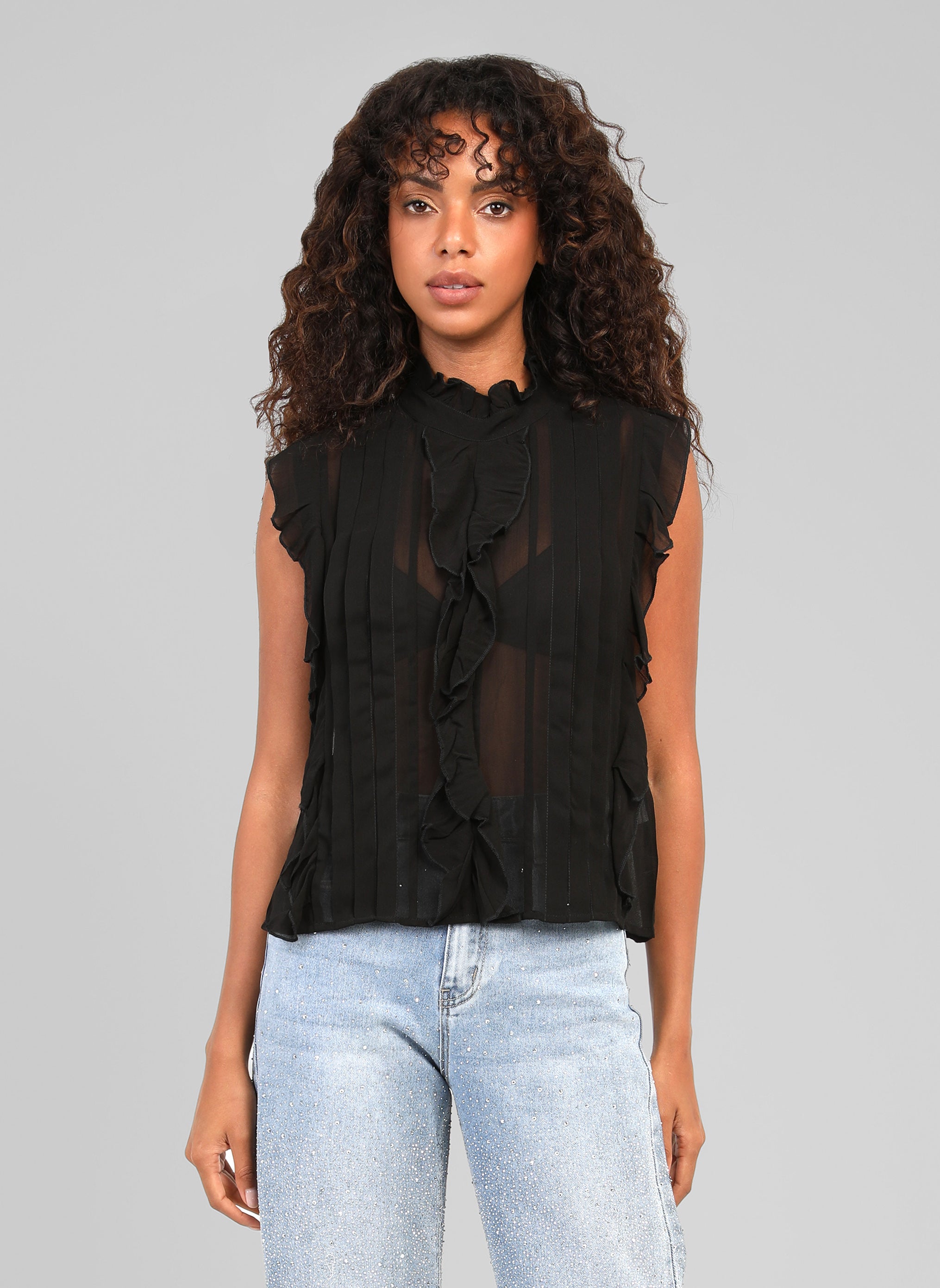 TOP SAHANIE noir