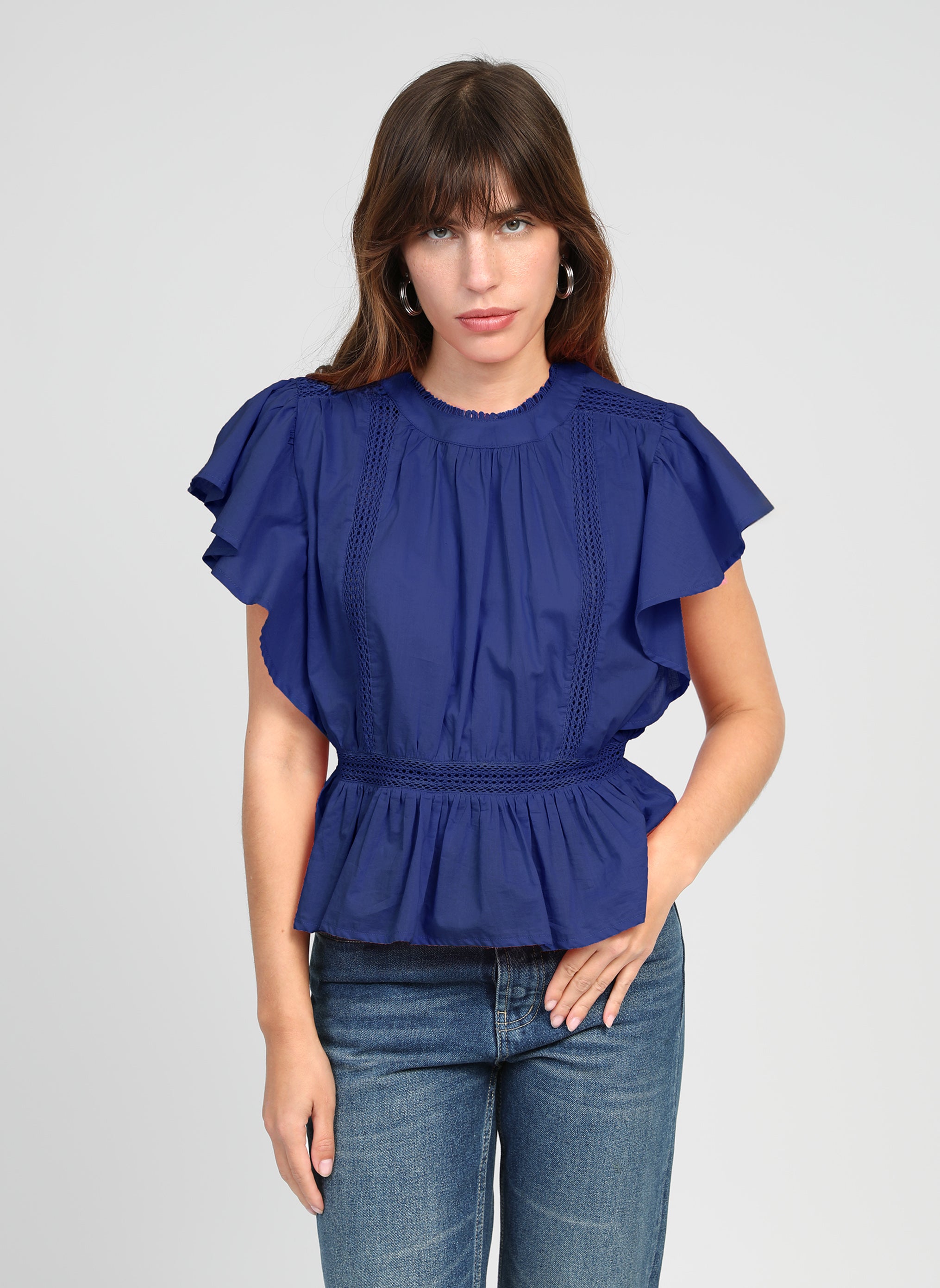 BLOUSE SALEKINA indigo