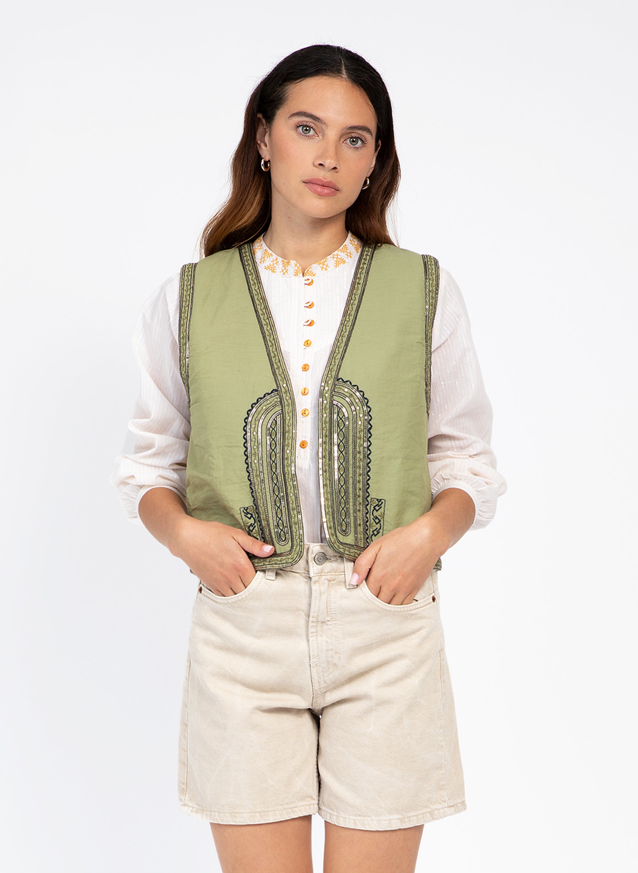SALOMA olive jacket