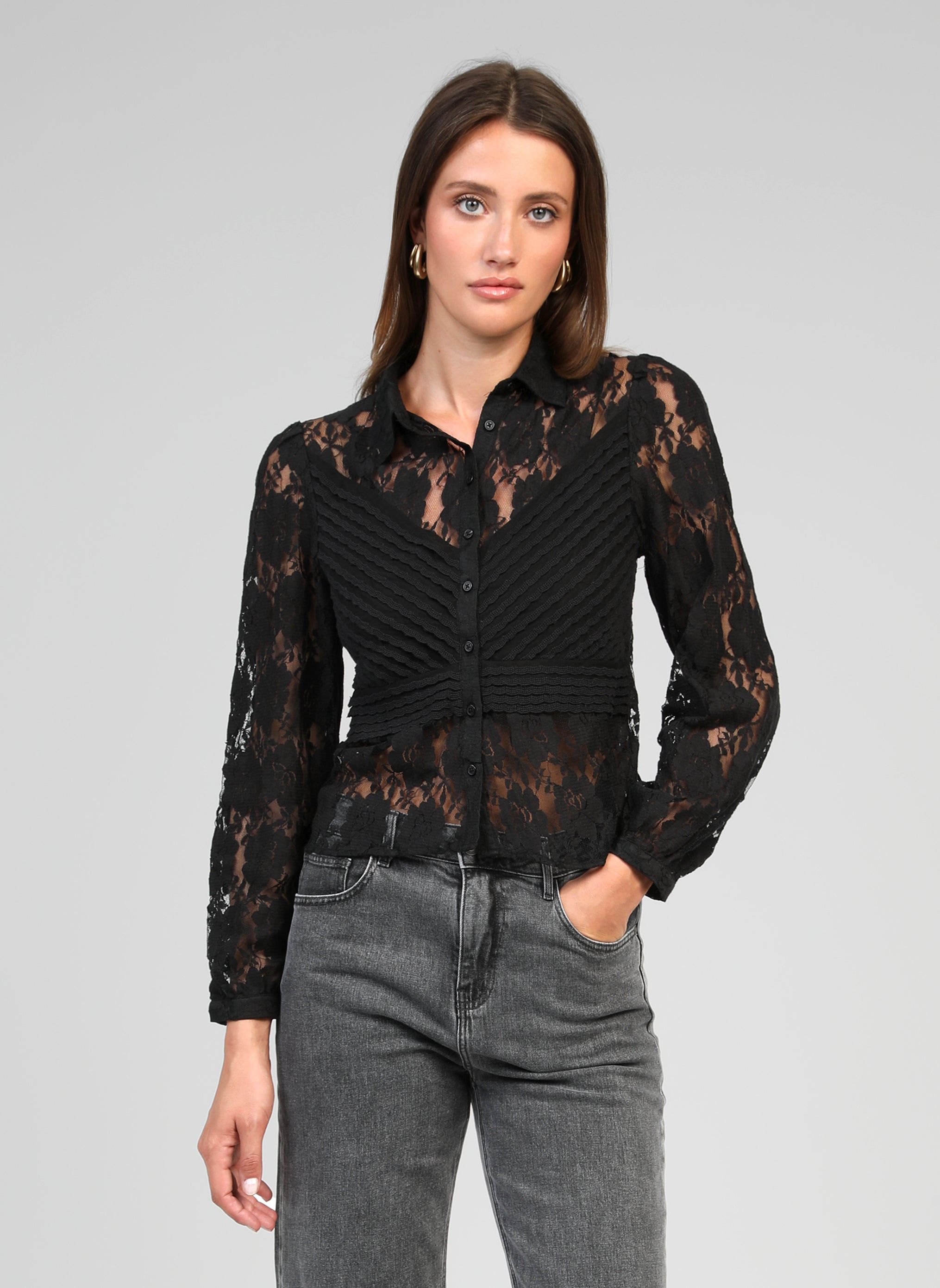 CHEMISE SALOMEA noir