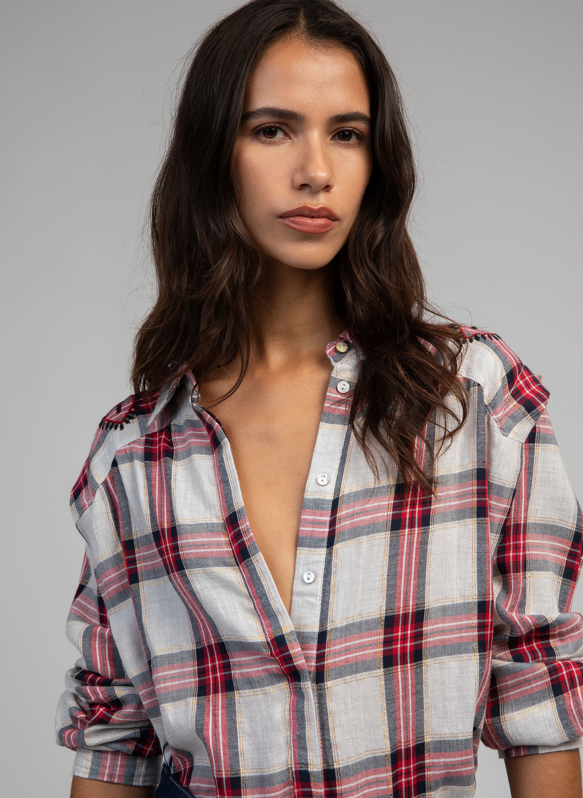 CHEMISE SALOMIA rouge