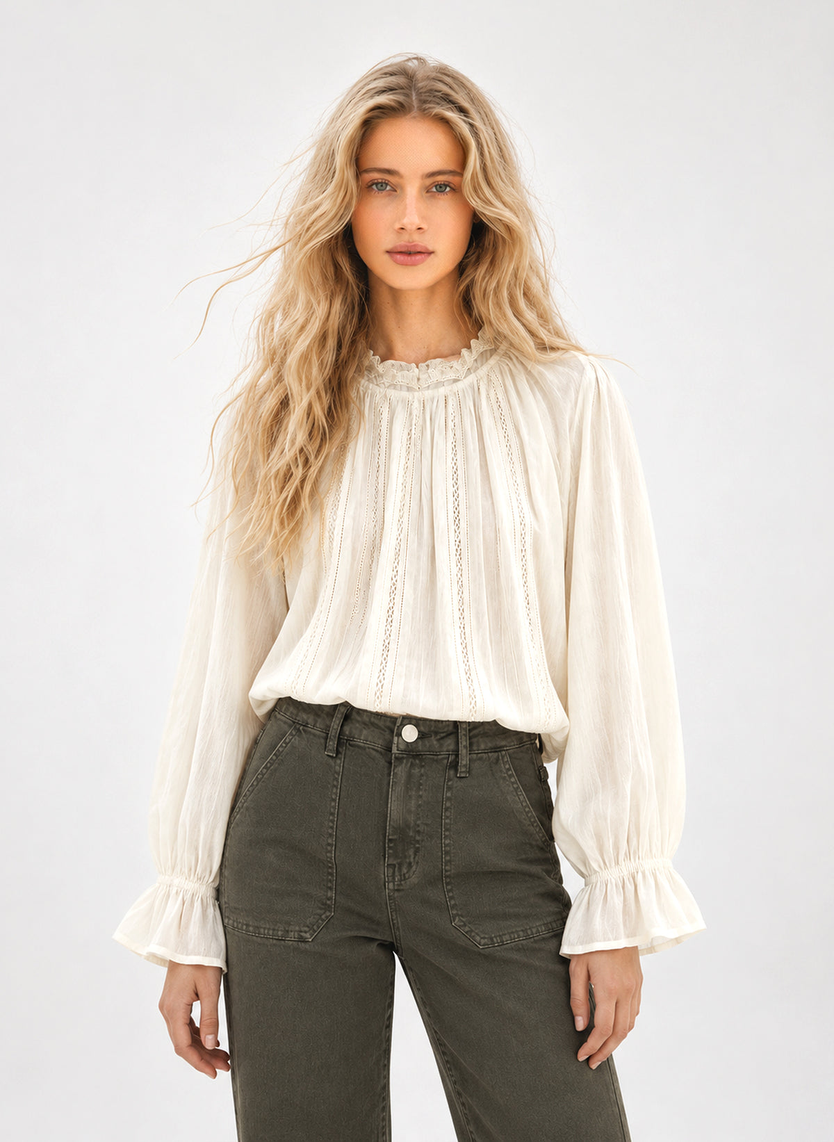 BLOUSE SALOUNA écru