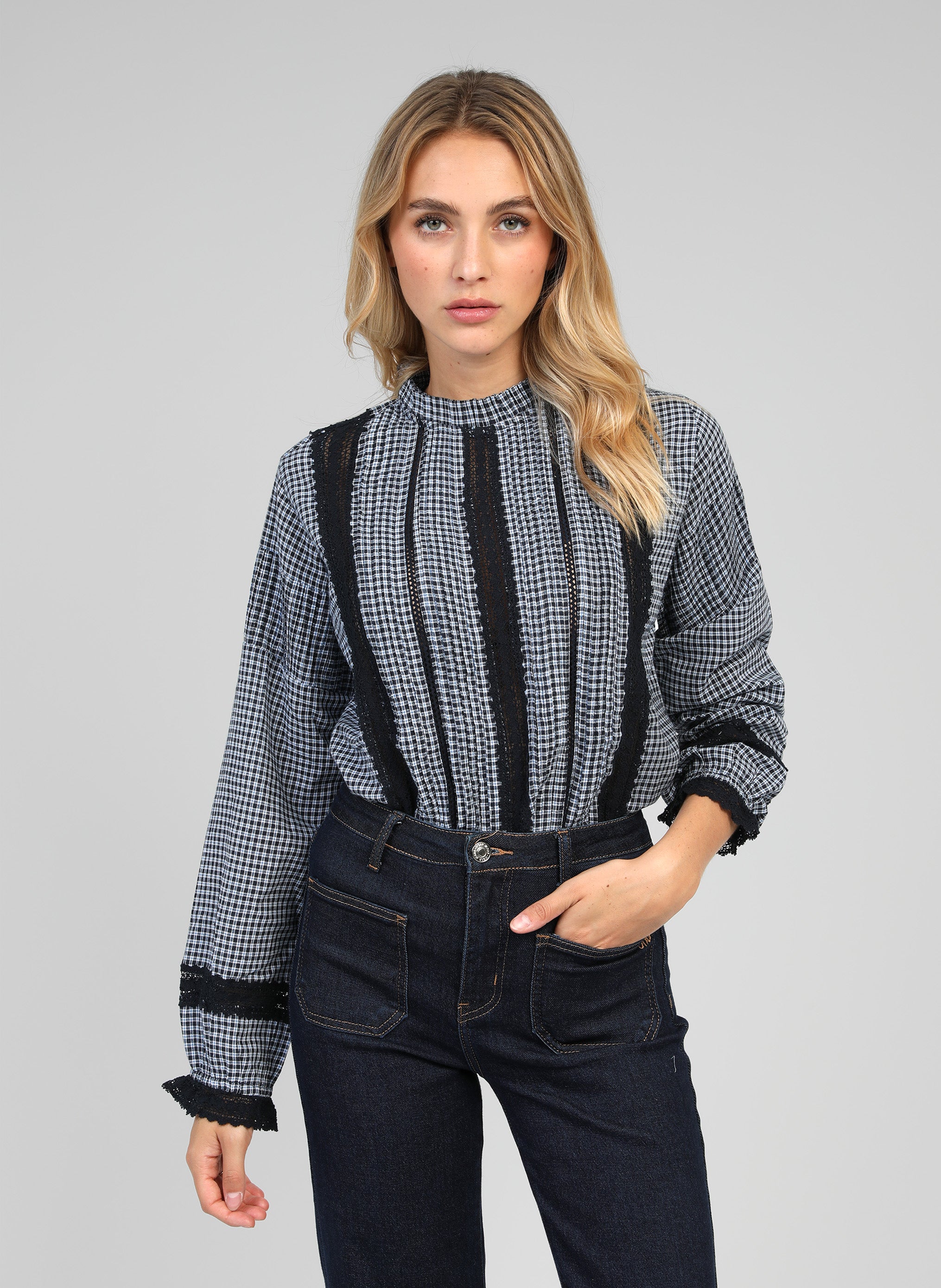BLOUSE SAMINAY carreaux