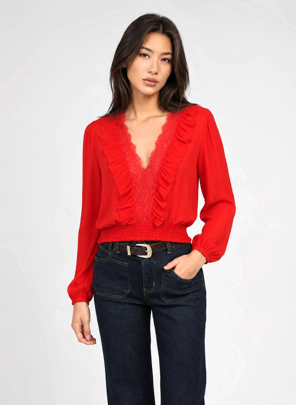 TOP SAMISTA rouge