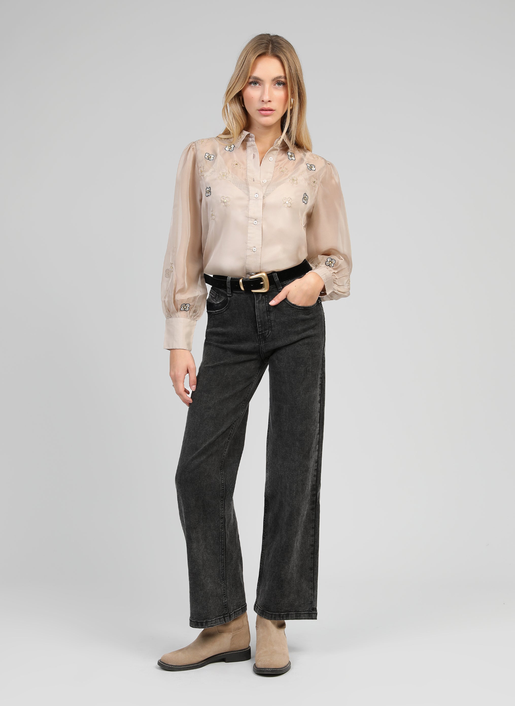 CHEMISE SANTONA taupe