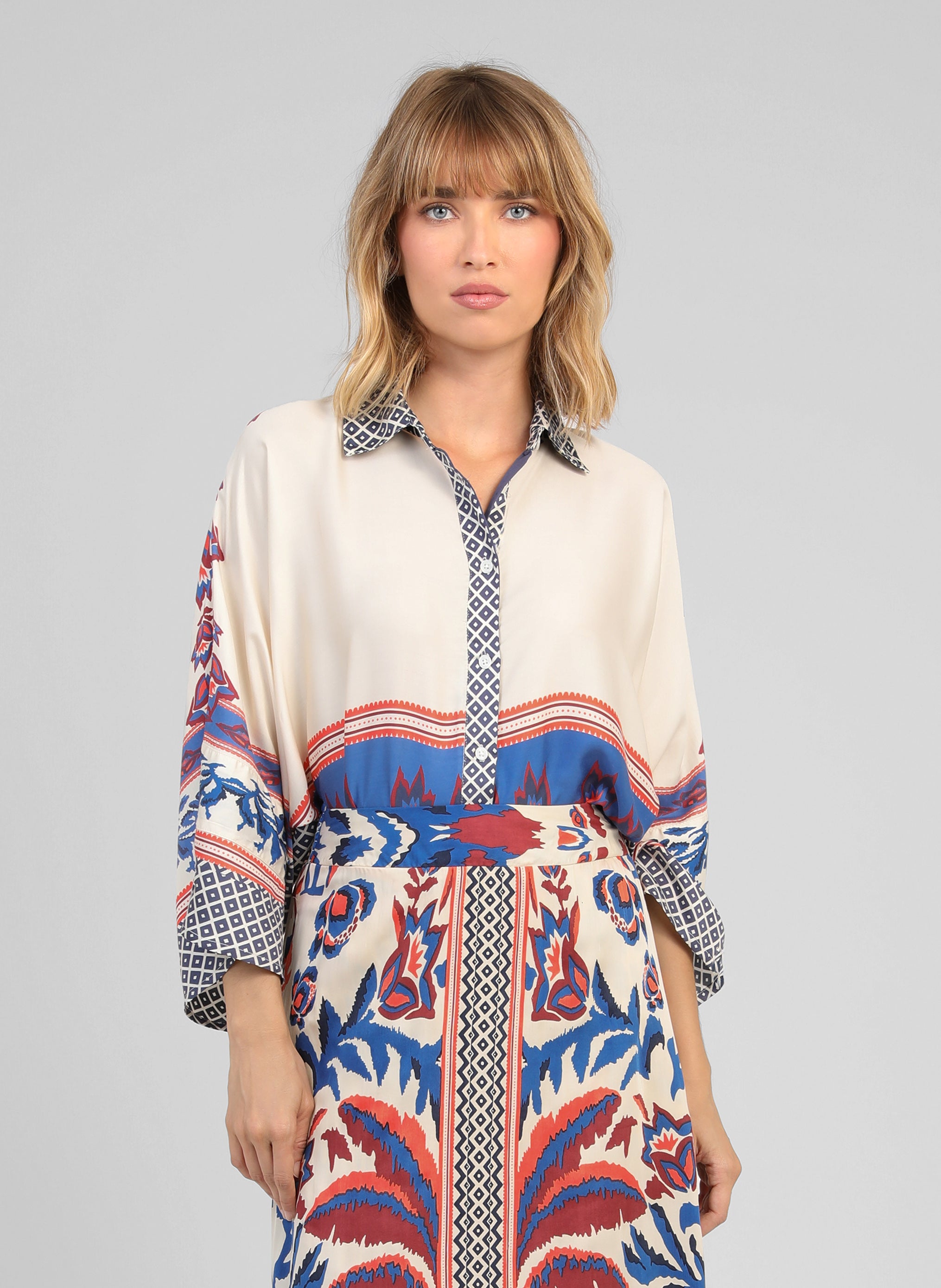 CHEMISE SARLENA galatea bleu