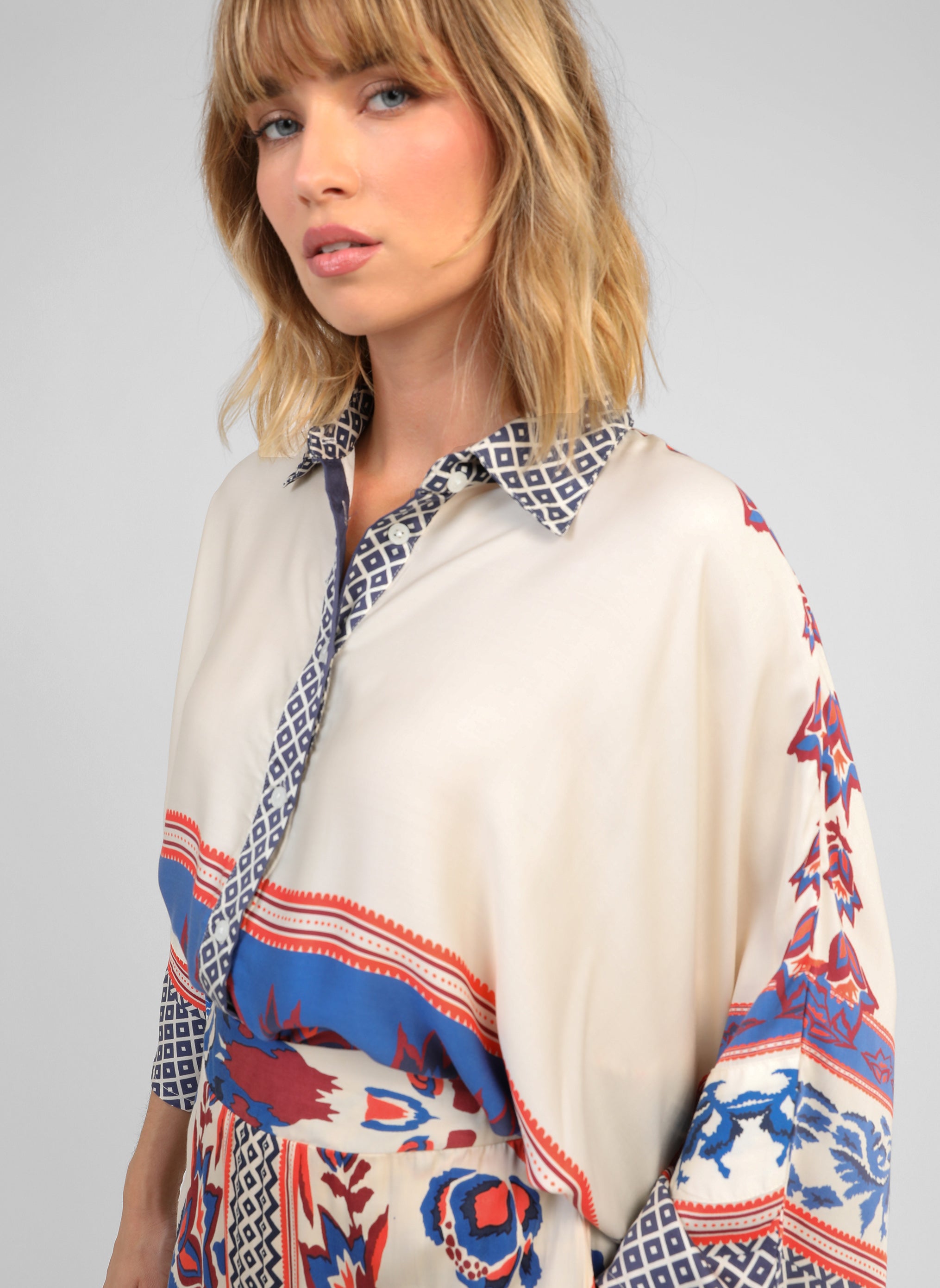 CAMISA SARLENA Galatea azul