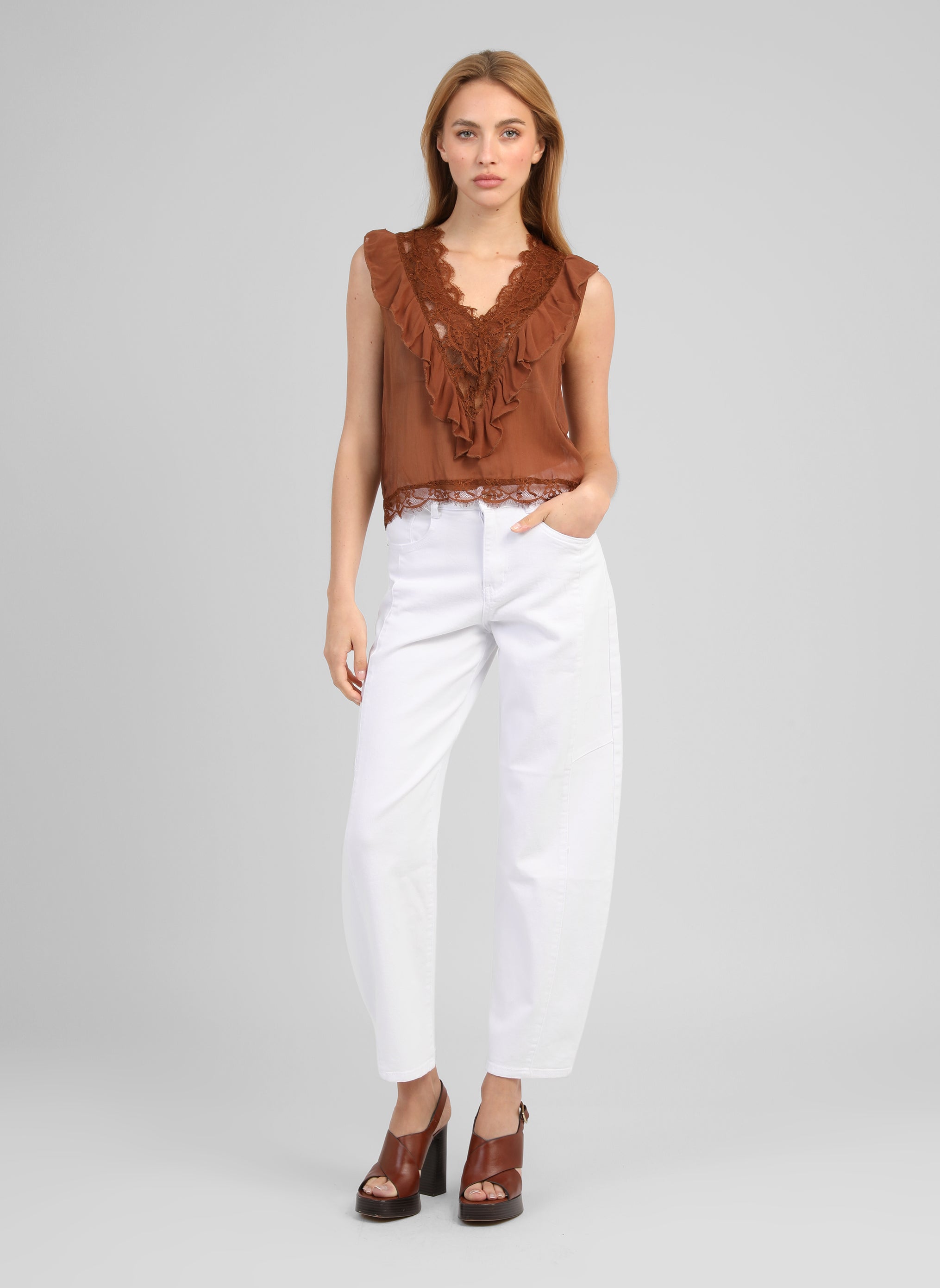 DEBARDEUR SAVILMA marron