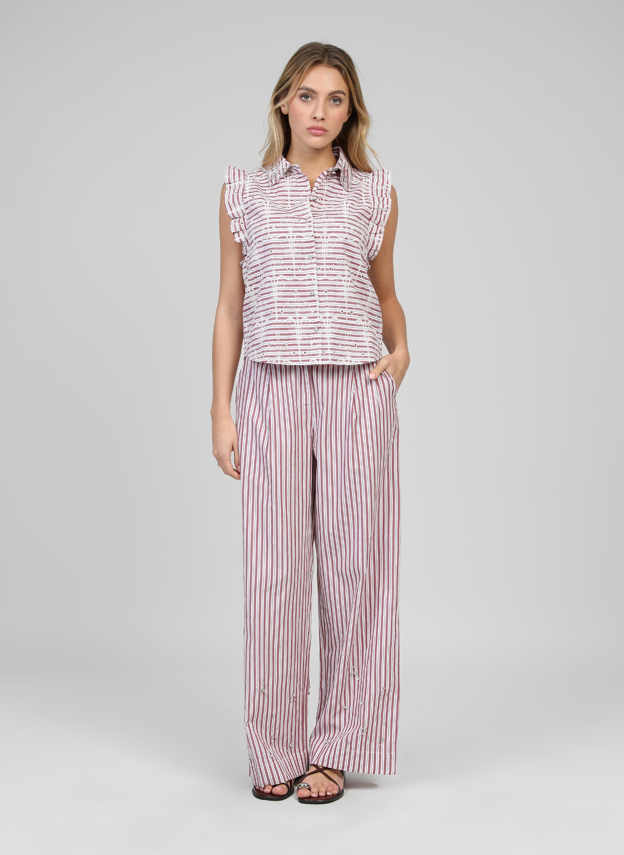 CHEMISE SENALY rouge