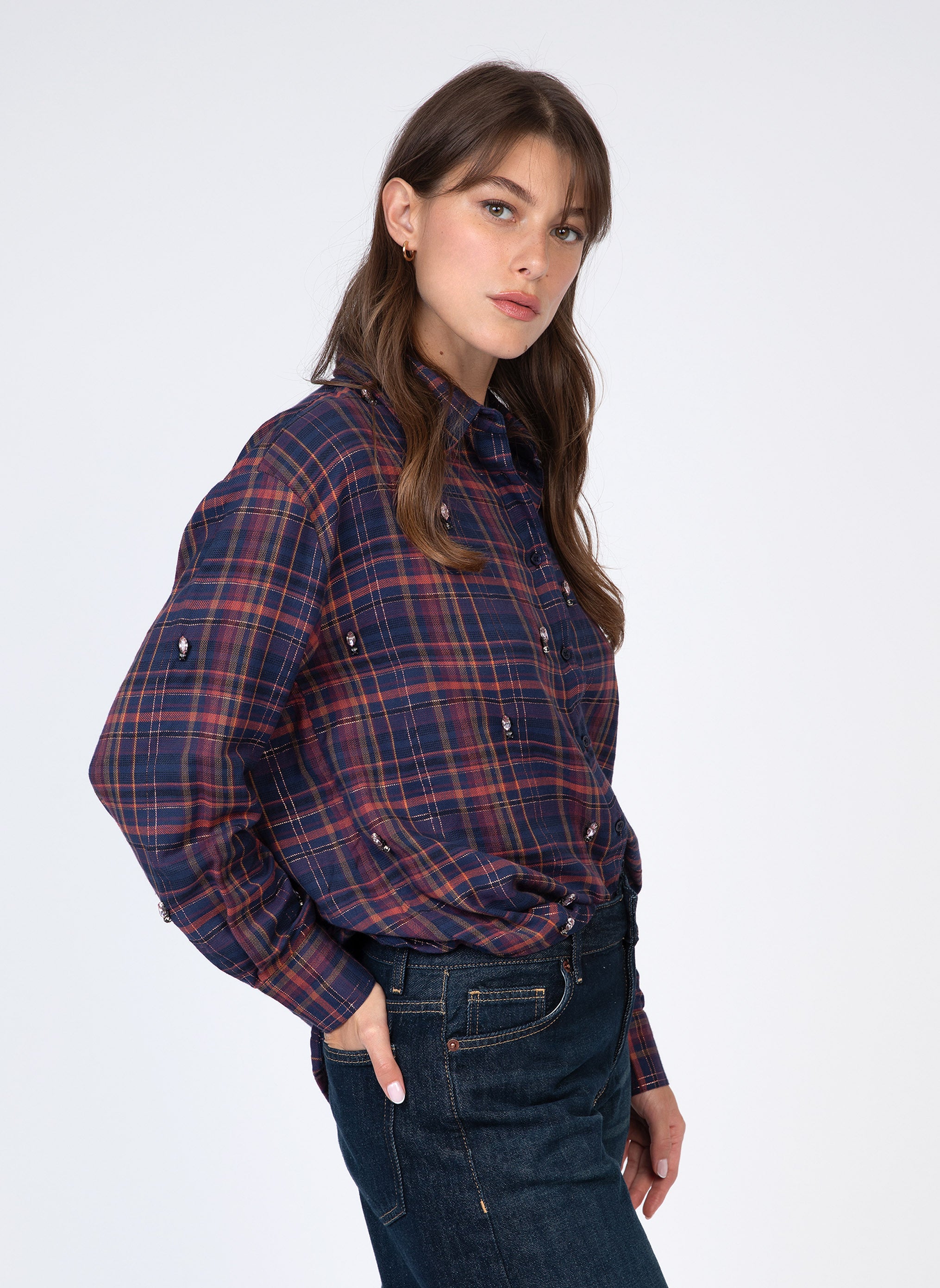 CHEMISE SHALI marine