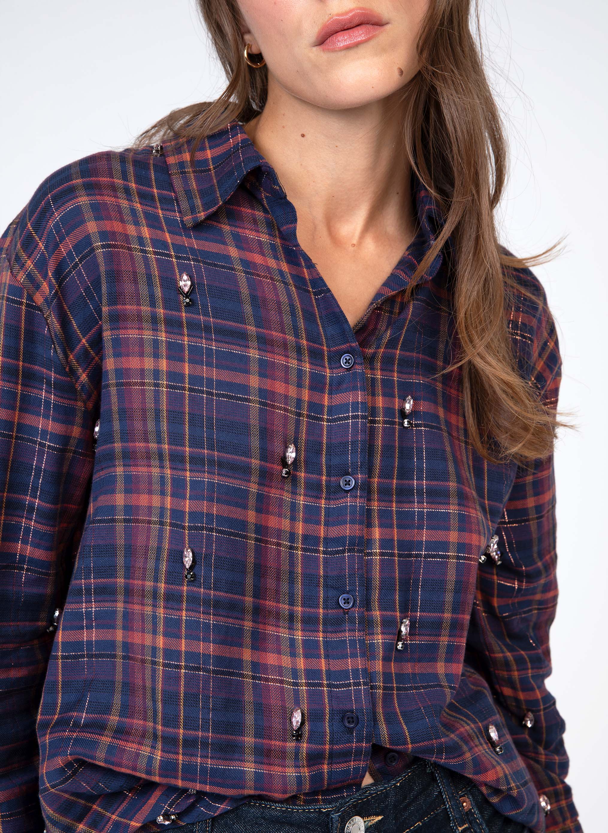 CHEMISE SHALI marine
