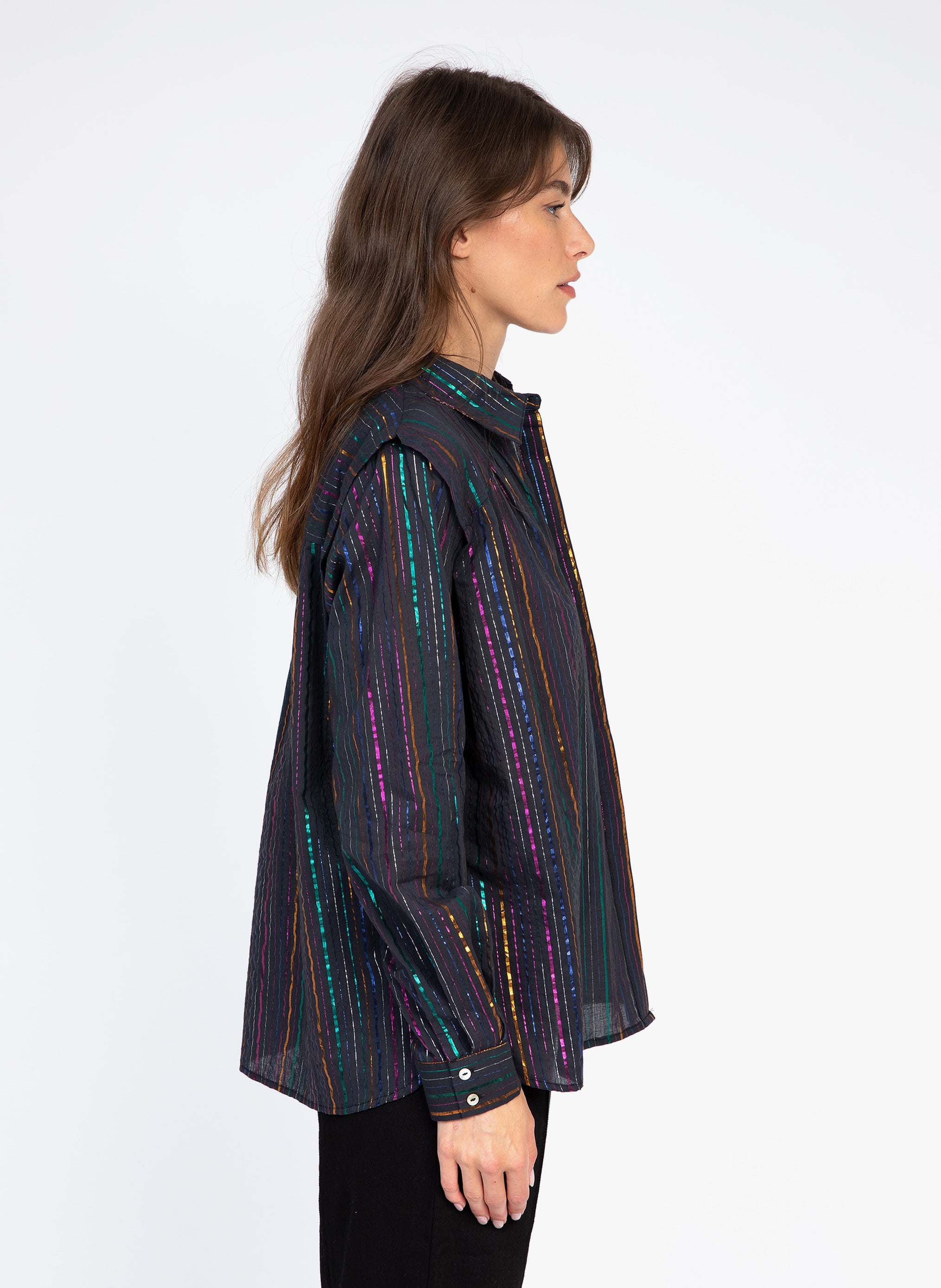 CHEMISE SHALOW noir