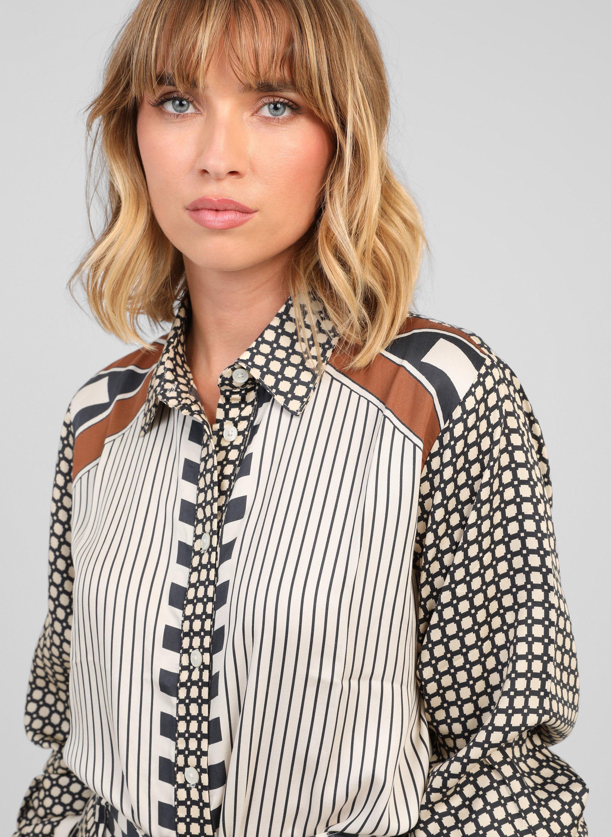 CHEMISE SHANONIE graphilo ecru