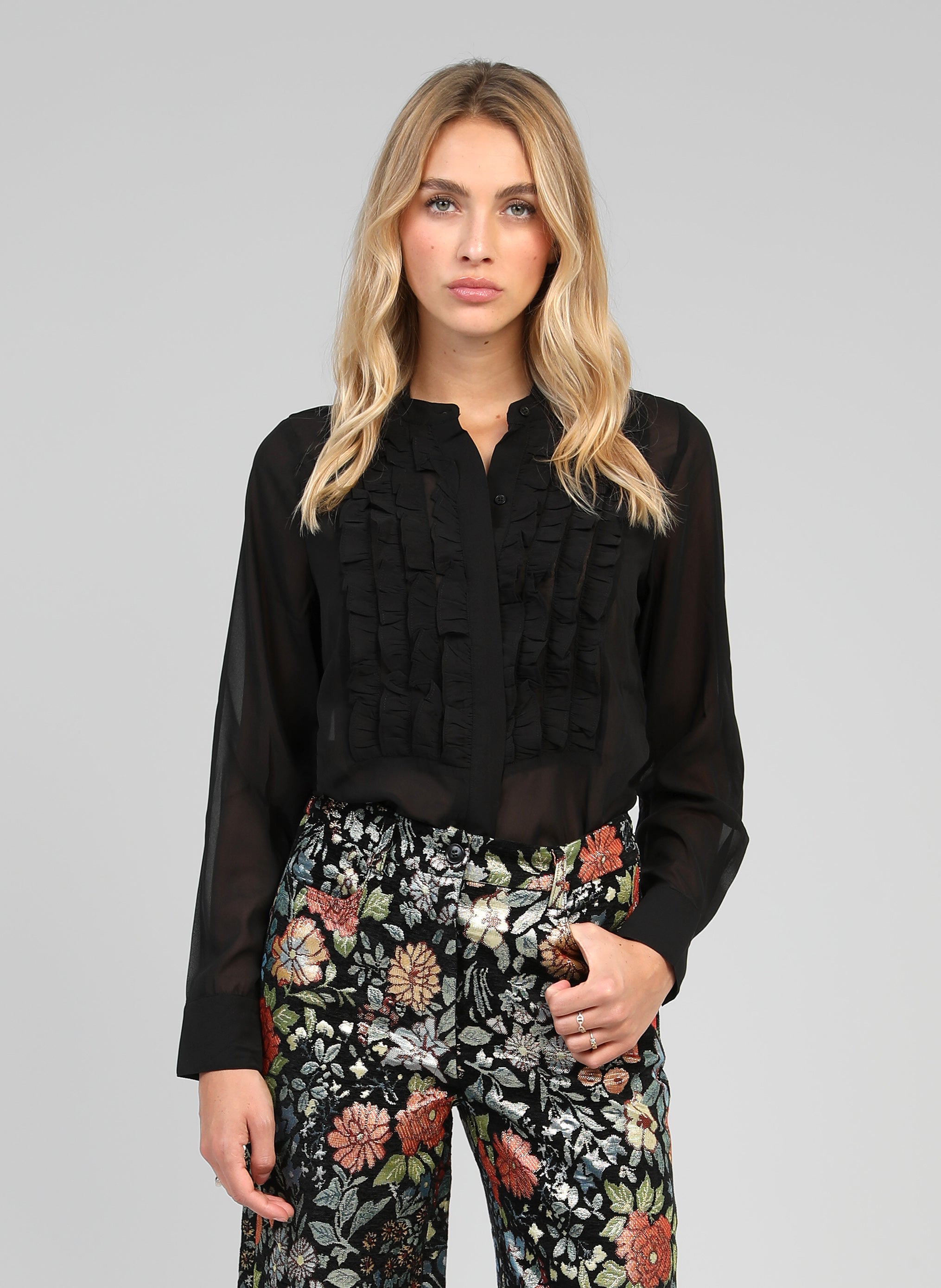 SINOUVA BLOUSE black