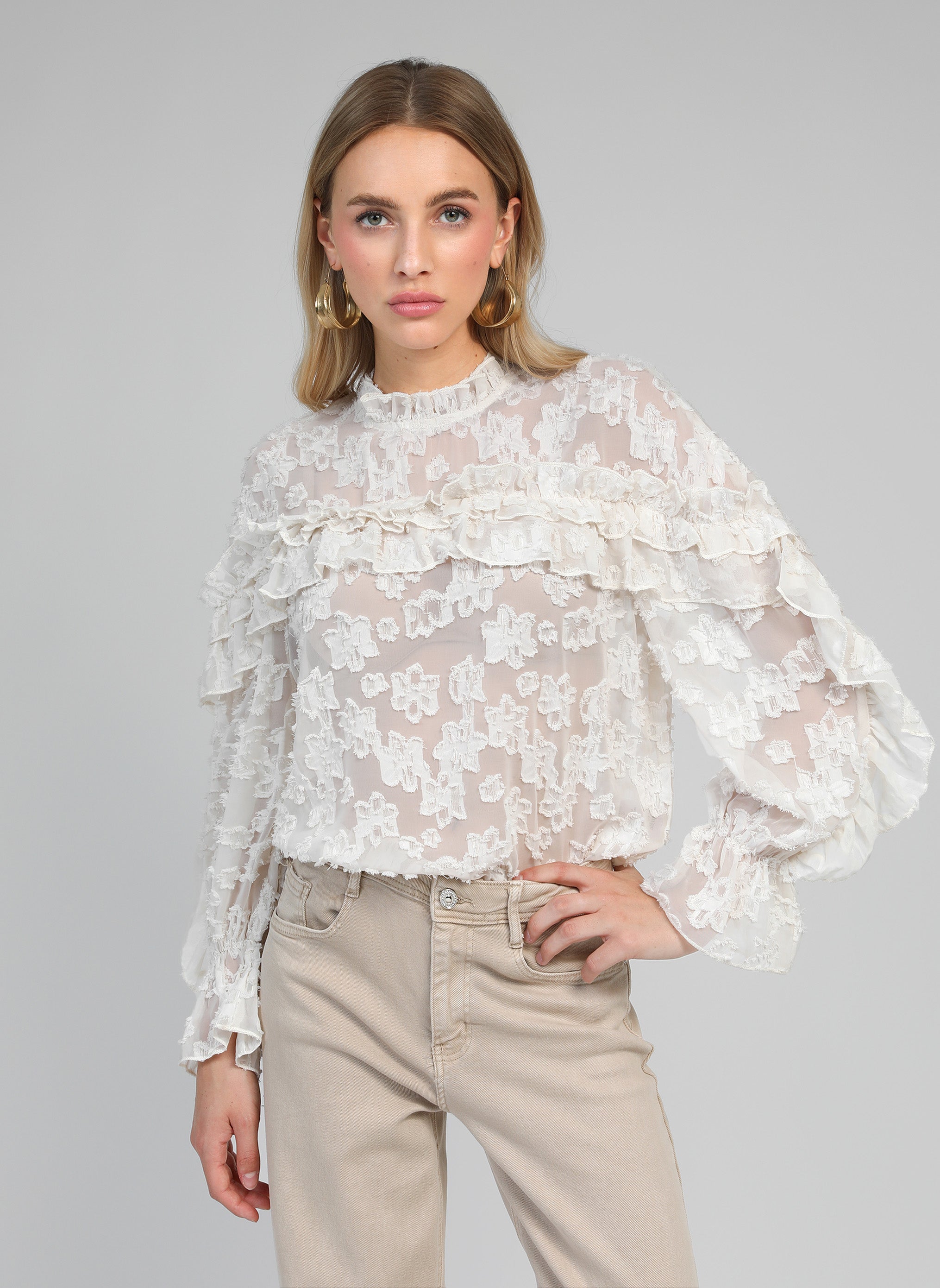 BLOUSE SOELY ecru