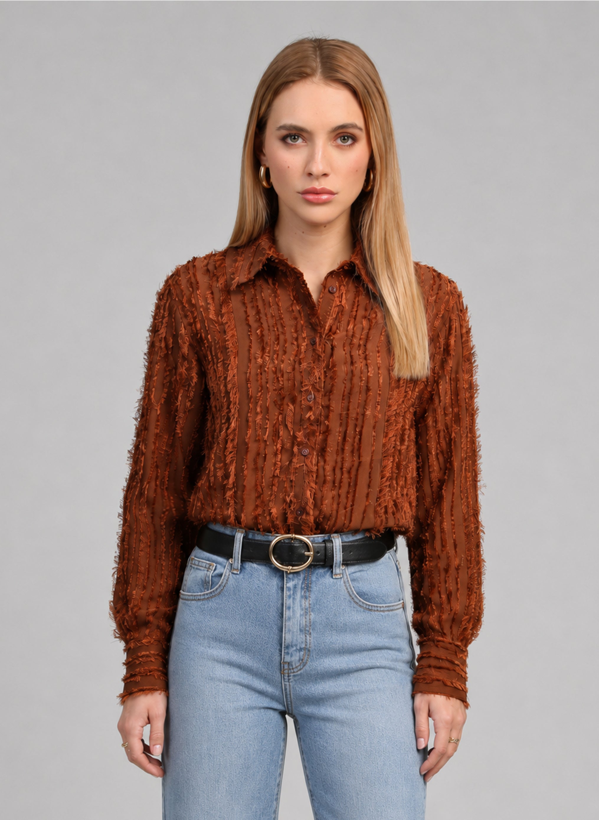 SOPHENA SHIRT, chocolate