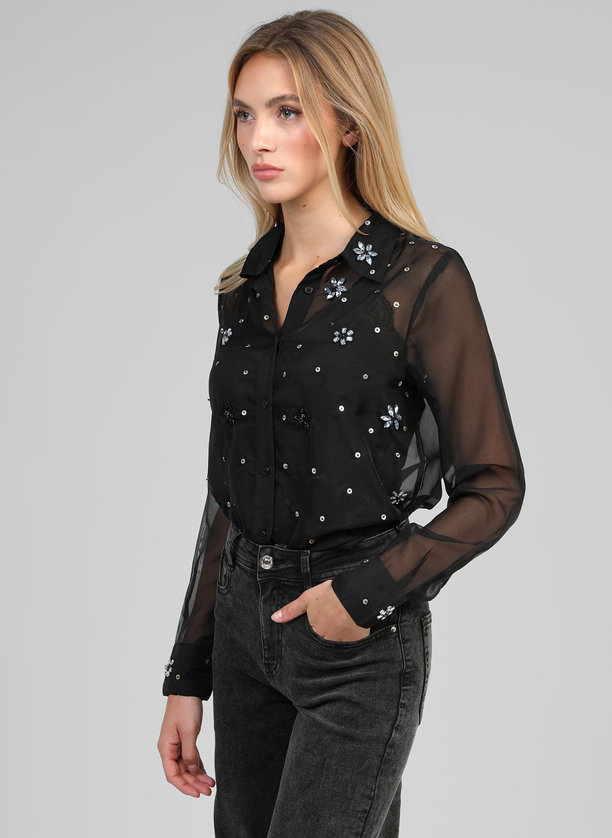 CHEMISE STELINA noir