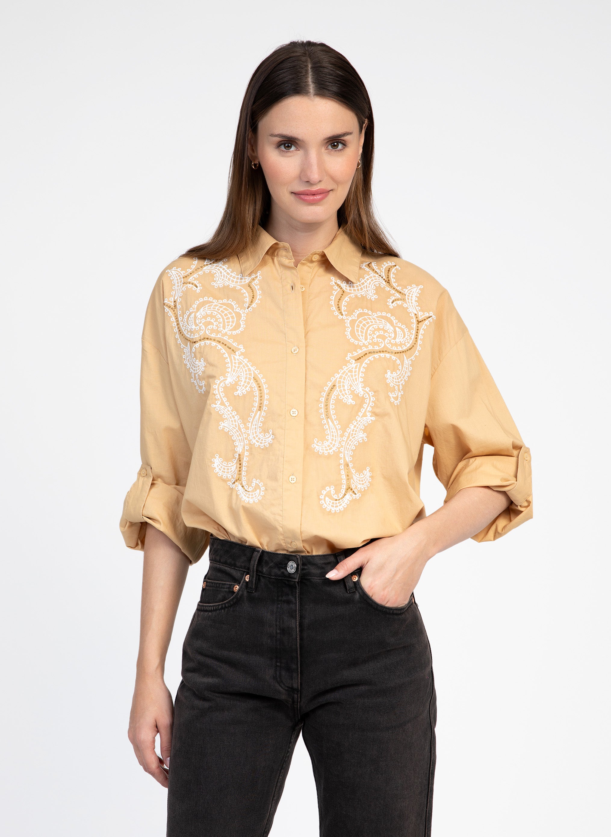 CHEMISE SYMONET beige