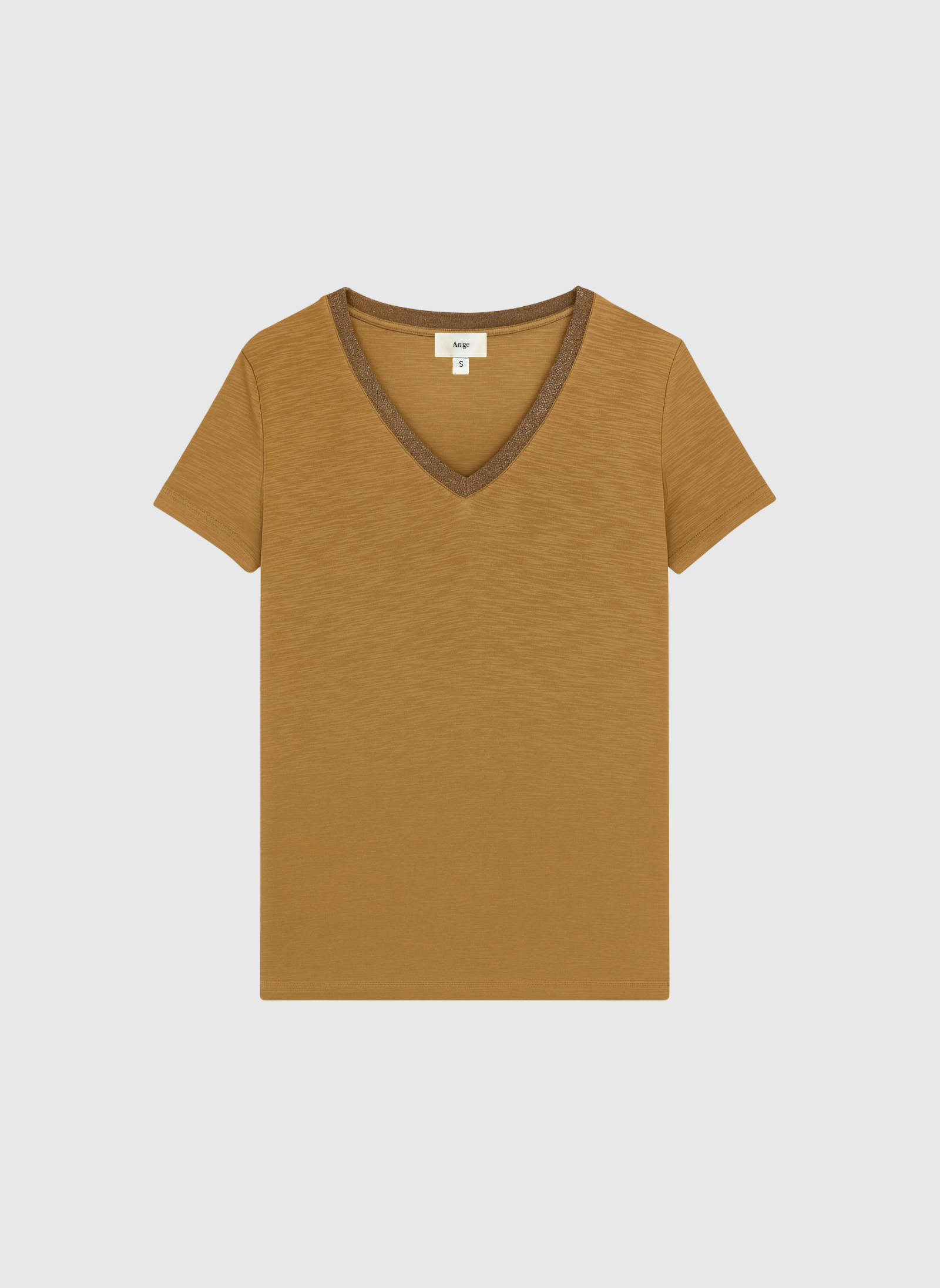T-SHIRT TERRY cognac