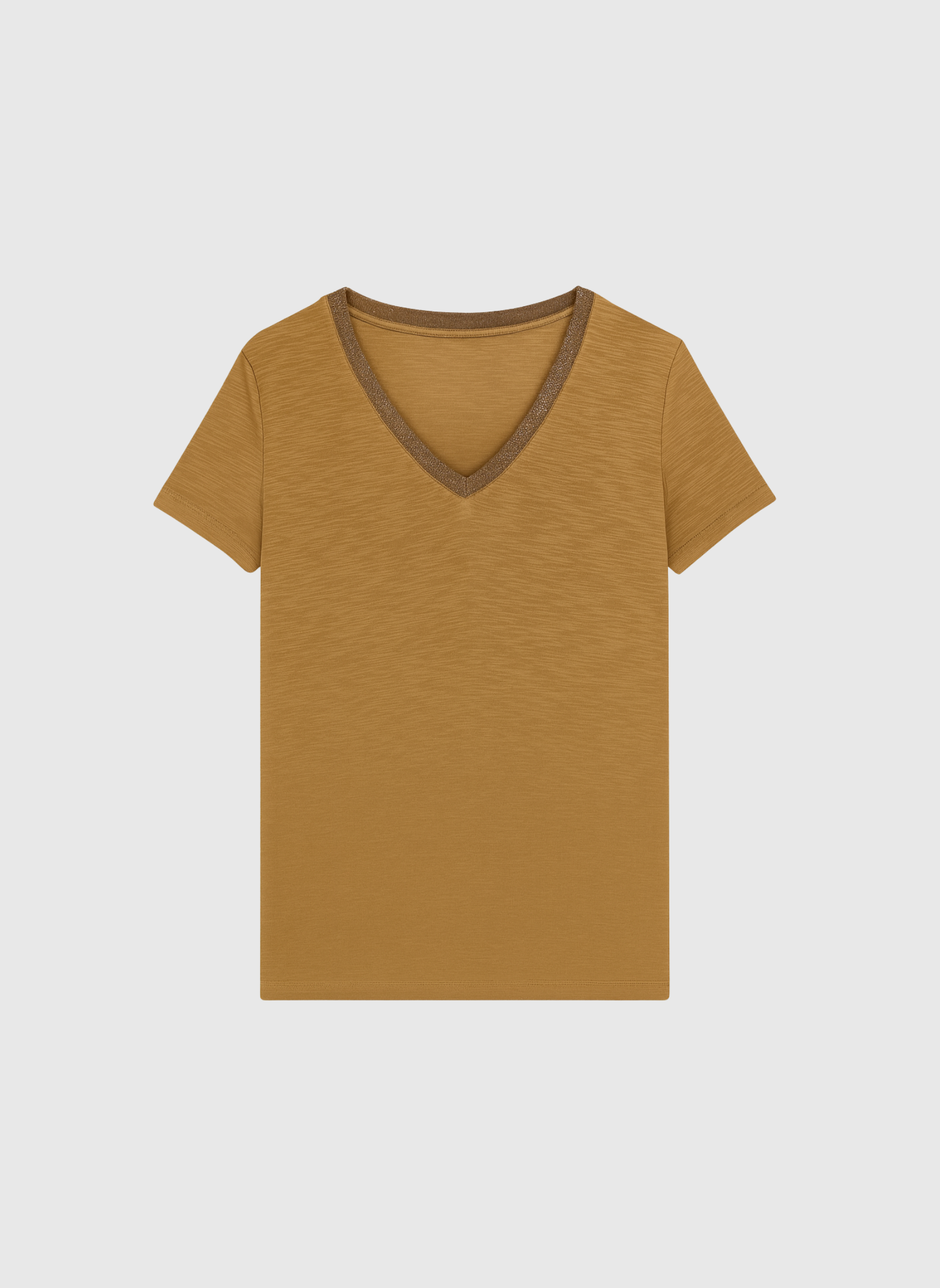 T-SHIRT TERRY cognac